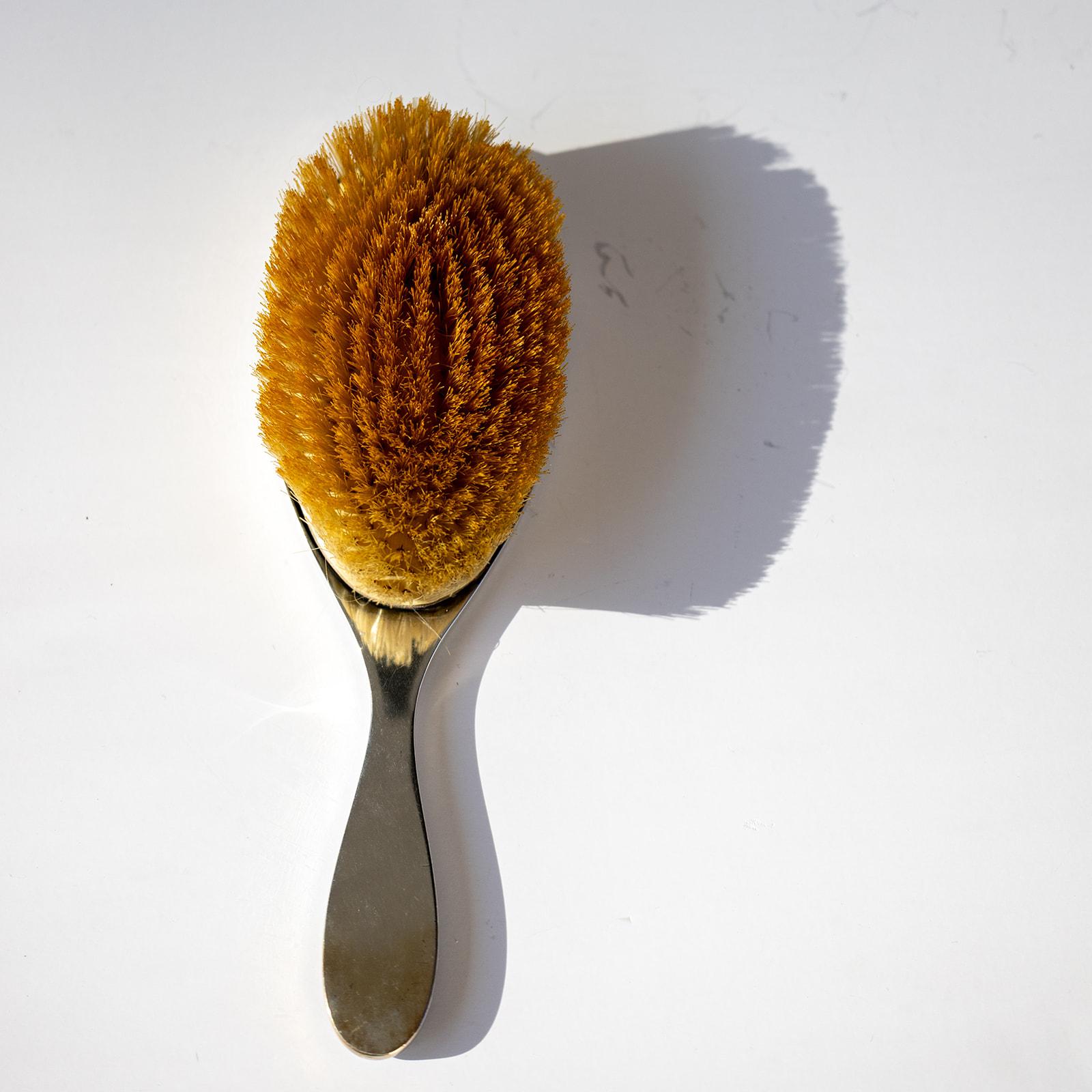 Tiffany & Co Sterling Silver Blue Guilloché Enamel Hair Brush Vintage Dresser Set Bon état - En vente à New York, NY