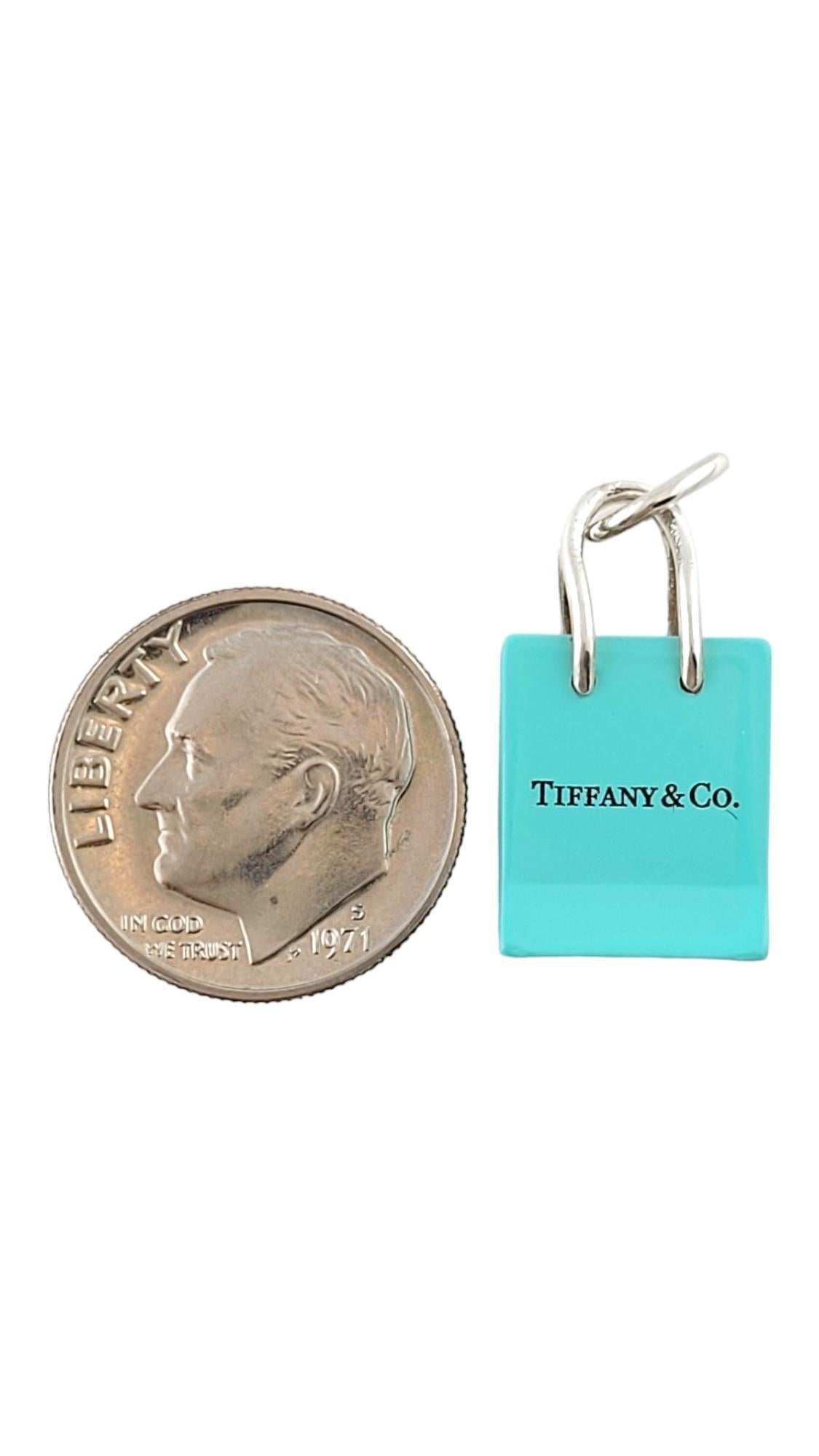 Tiffany & Co. Charm per borsa della spesa blu in argento Sterling #18133 2