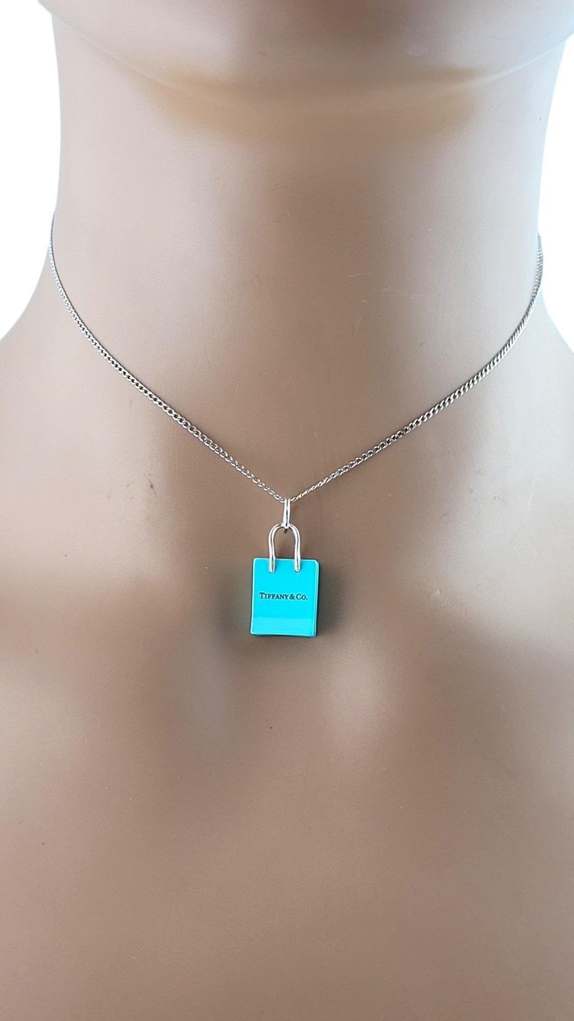 Tiffany & Co. Charm per borsa della spesa blu in argento Sterling #18133 3
