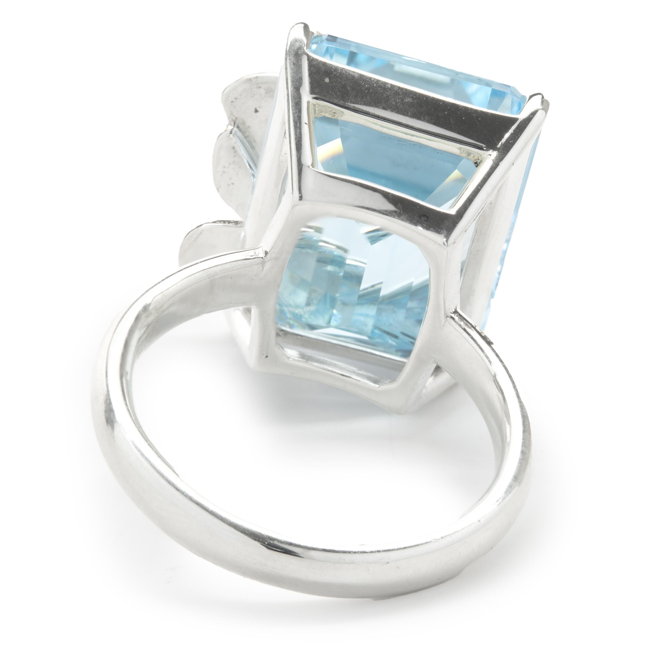 tiffany blue topaz butterfly ring