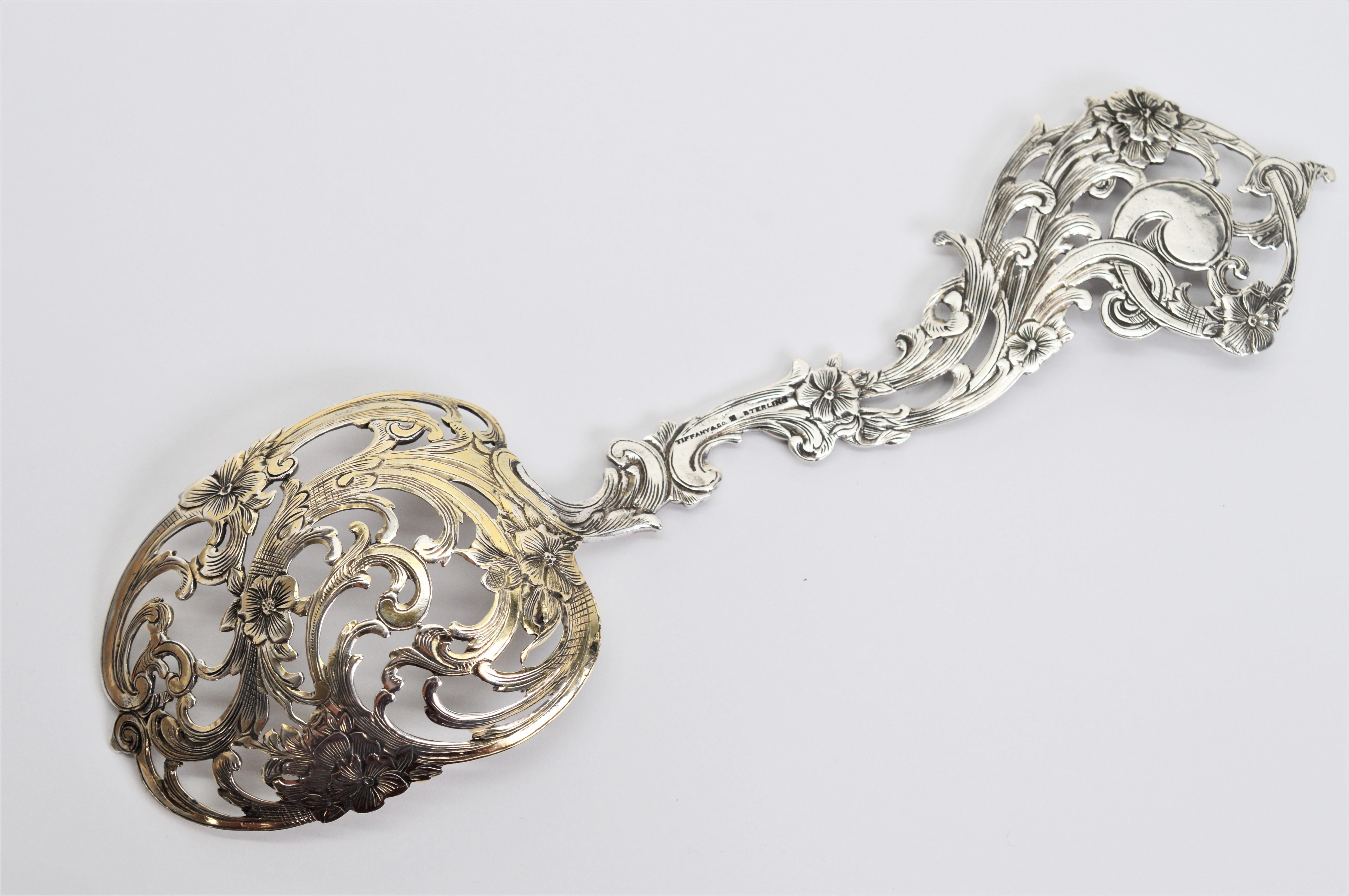 silver serving spoons antique