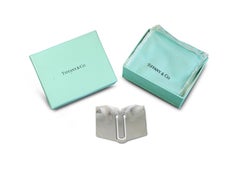 Tiffany & Co Sterling Silver Bookmark In The Shape Of An Open-Book In Box