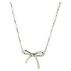 Tiffany & Co. Sterling Silver Bow Necklace