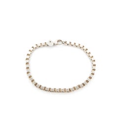 Tiffany & Co. Bracelet en argent à maillons en forme de boîte
