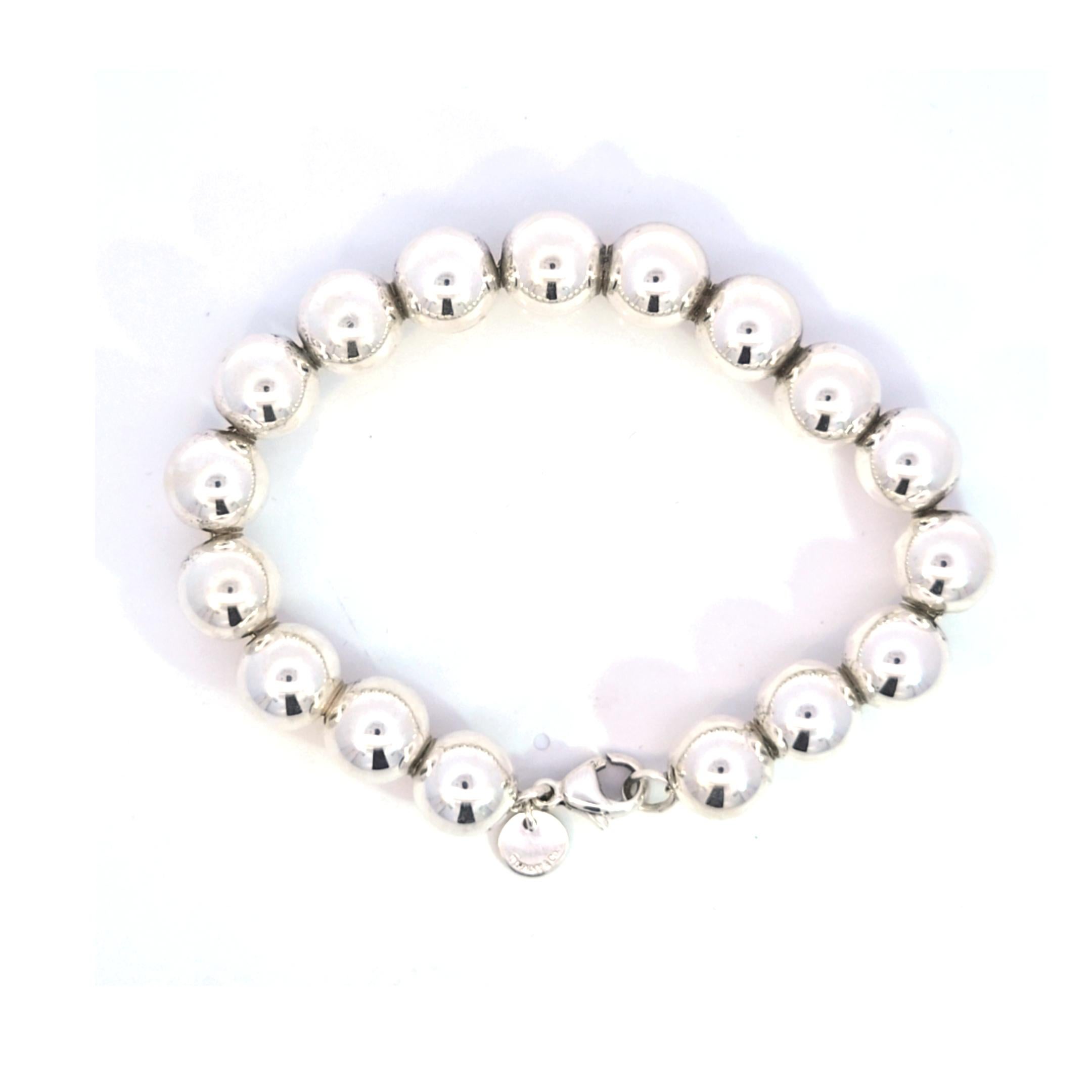 Tiffany & Co. Bracciale di perle in argento massiccio.  