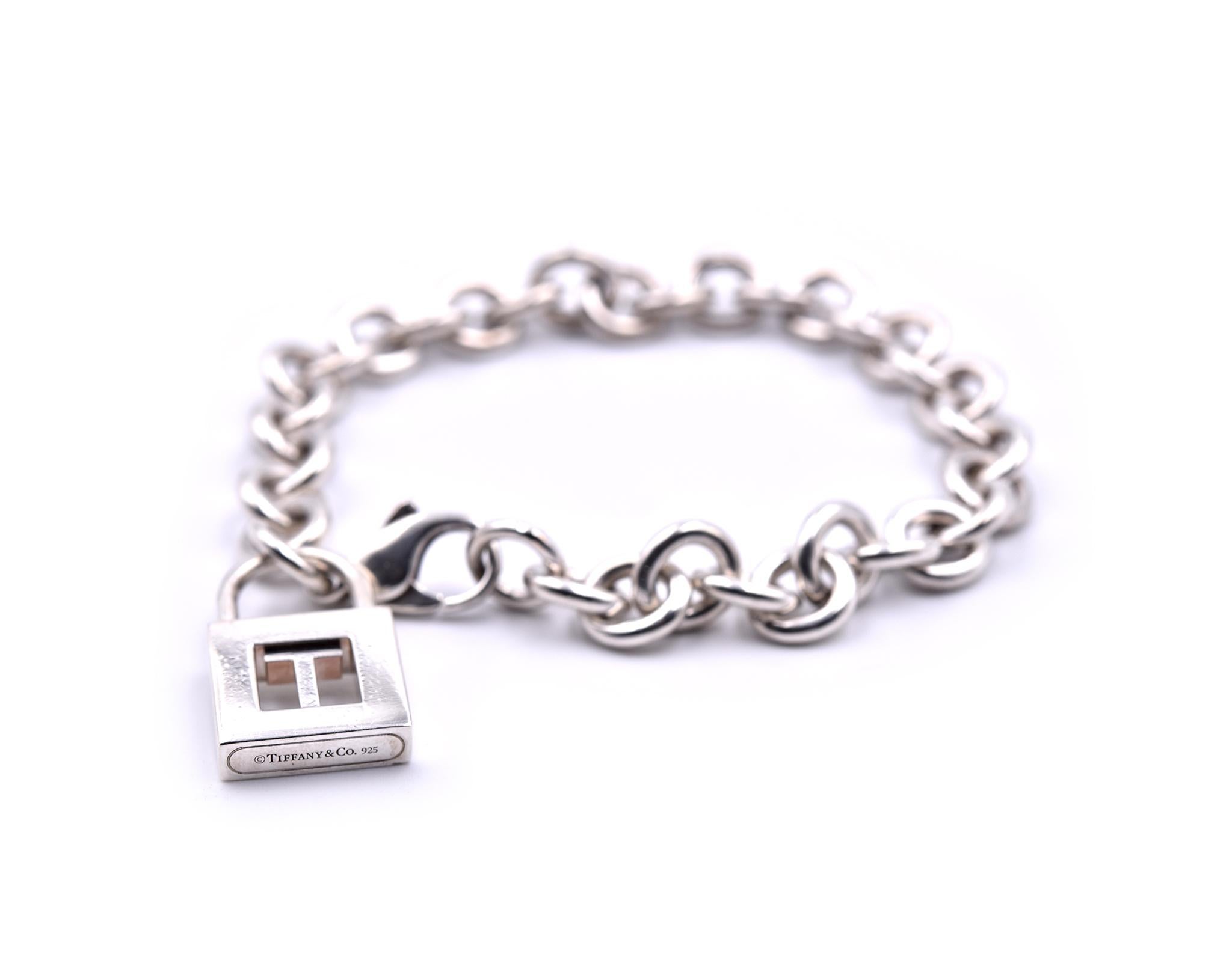 Designer: Tiffany & Co. 
Material: sterling silver
Dimensions: bracelet will fit a 7-inch wrist and approximately 8.24mm wide
Weight:  29.75 grams
