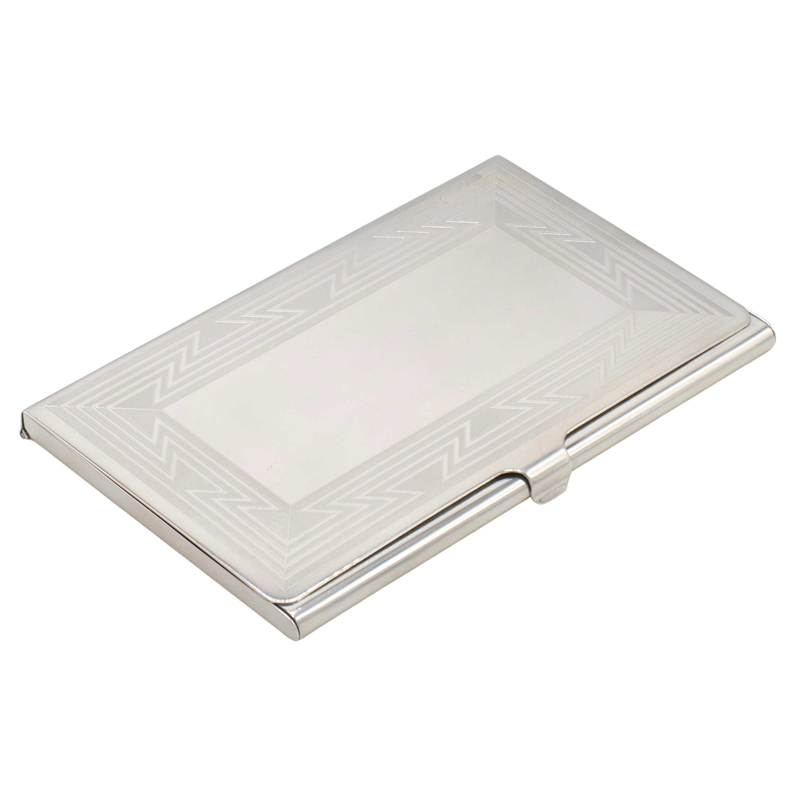 Tiffany 
Co. Sterling Silver Business Card Holder Case For Sale