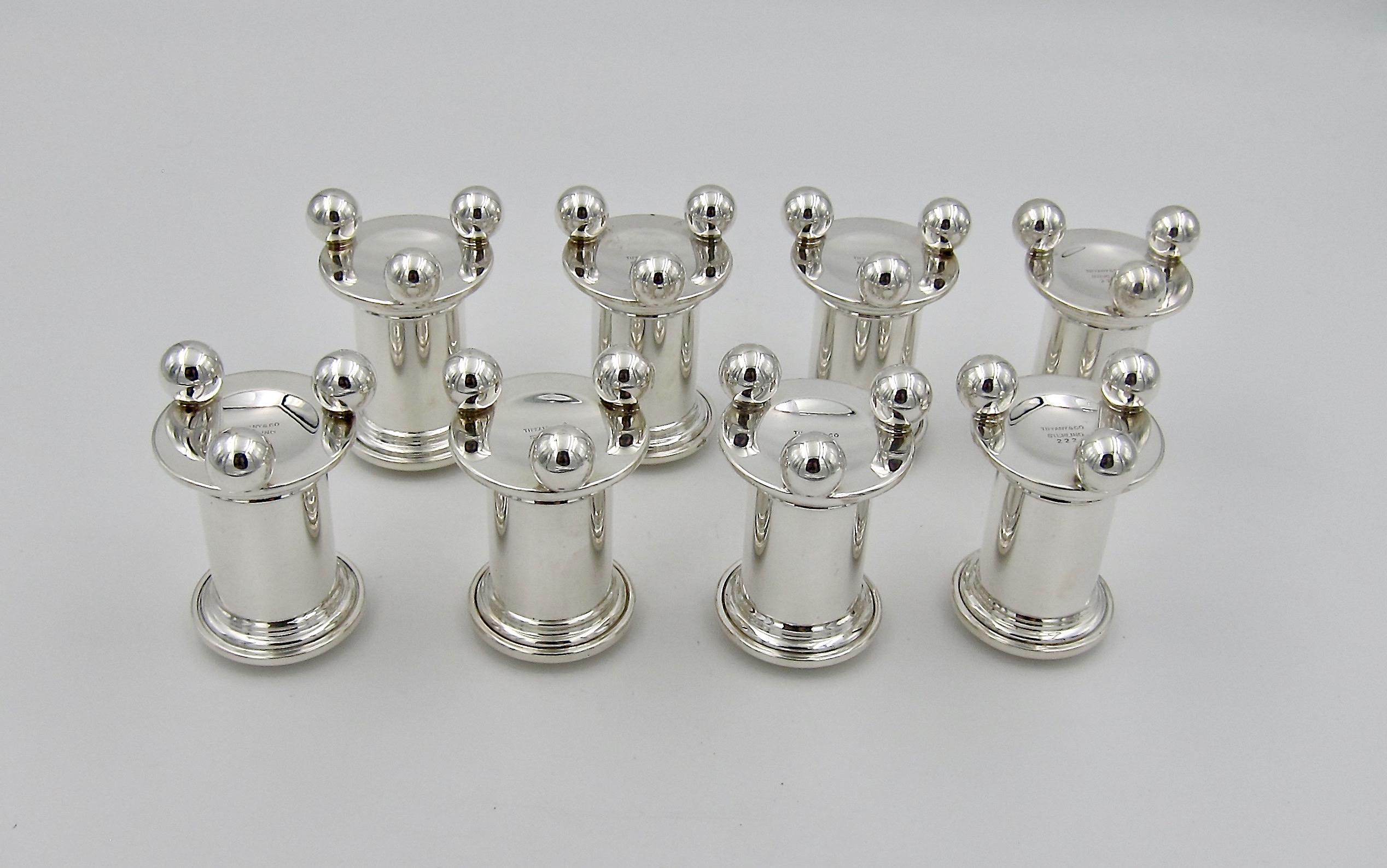 Tiffany & Co. Sterling Silver Candleholders Set of Eight 2