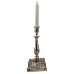 Vintage Tiffany & Co. Sterling Silver Candlestick with Natural Motifs