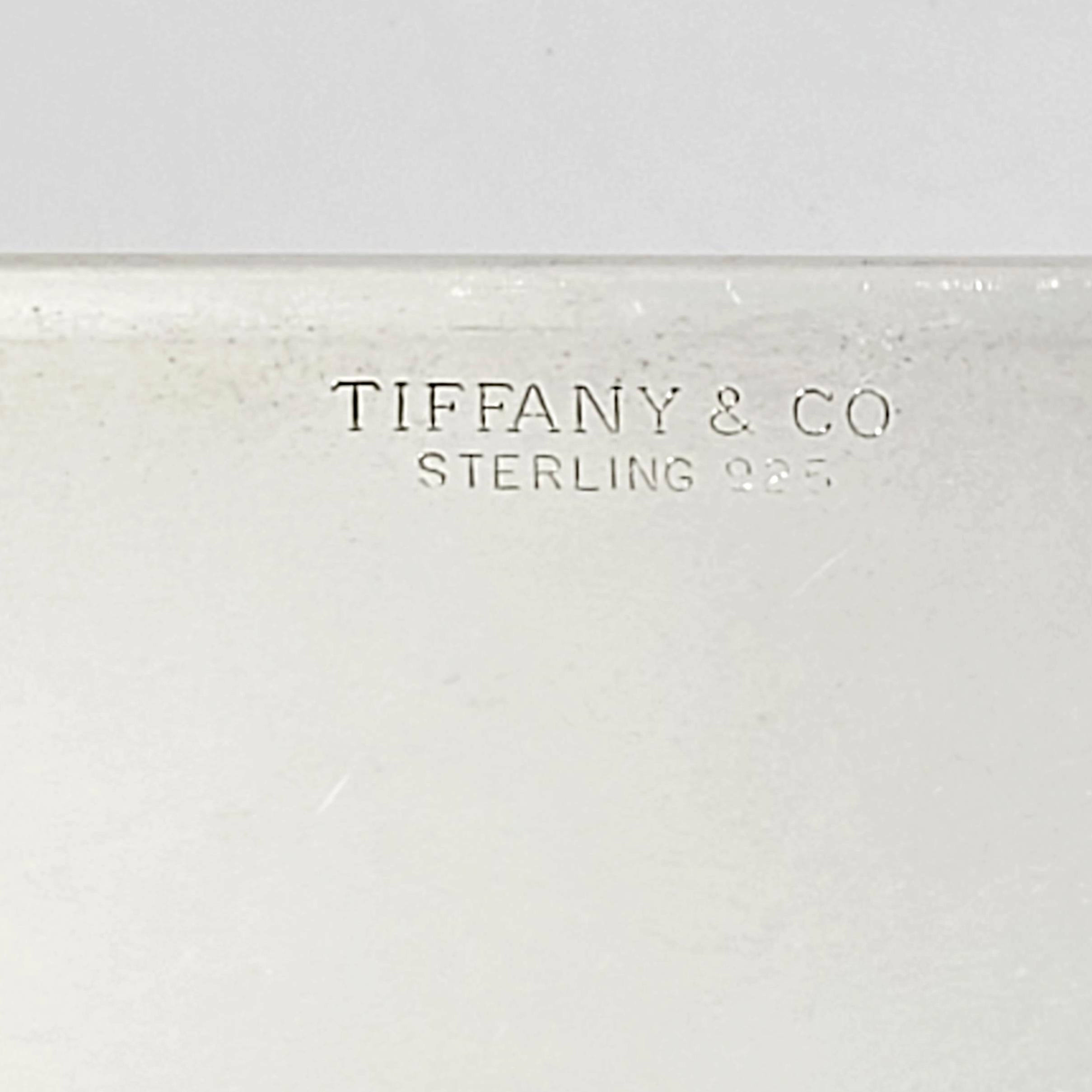 Women's or Men's Tiffany & Co Sterling Silver Card Holder with Monogram