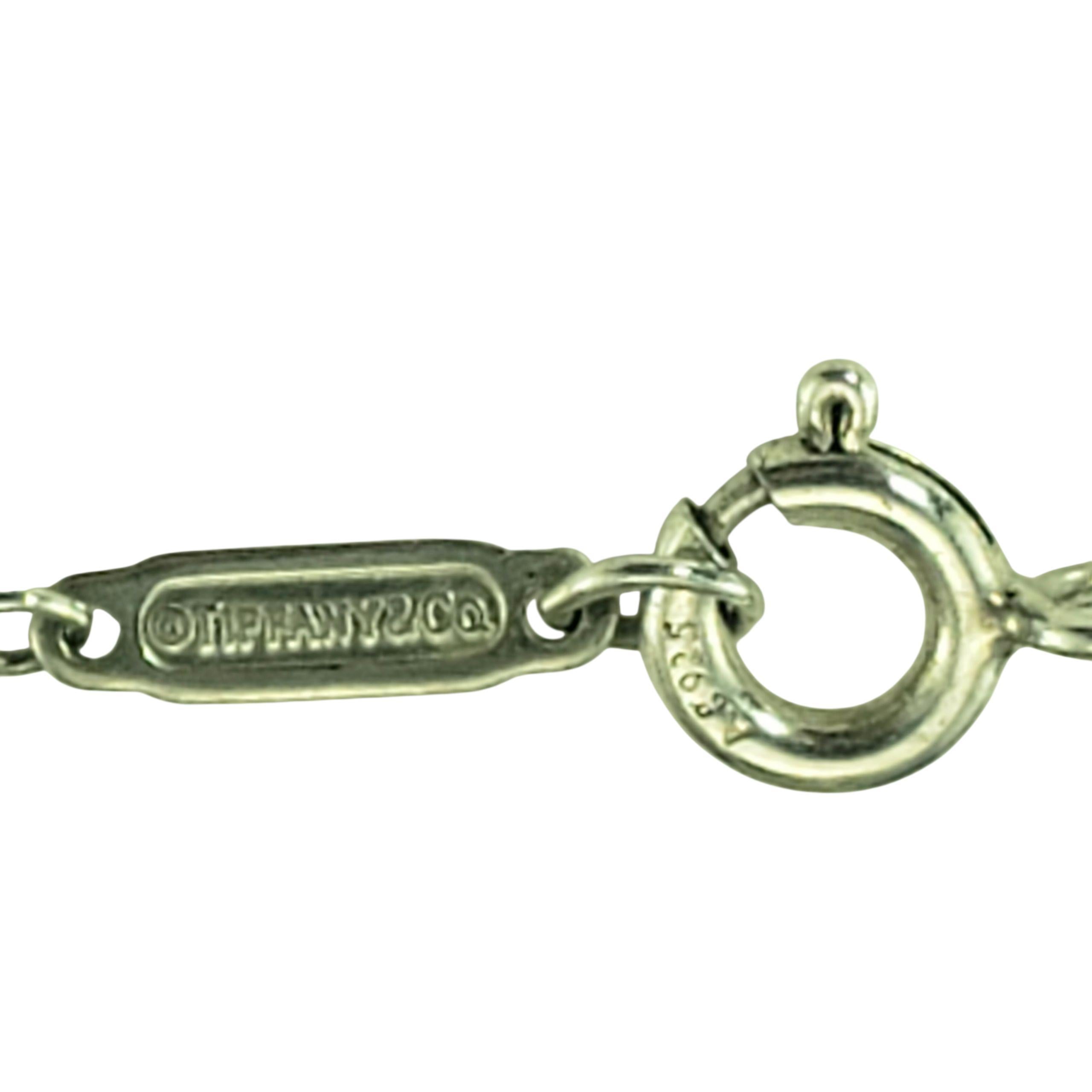 Tiffany & Co. Collana con ciondolo a forma di gatto in argento 925 con scatola #23260 in vendita 2