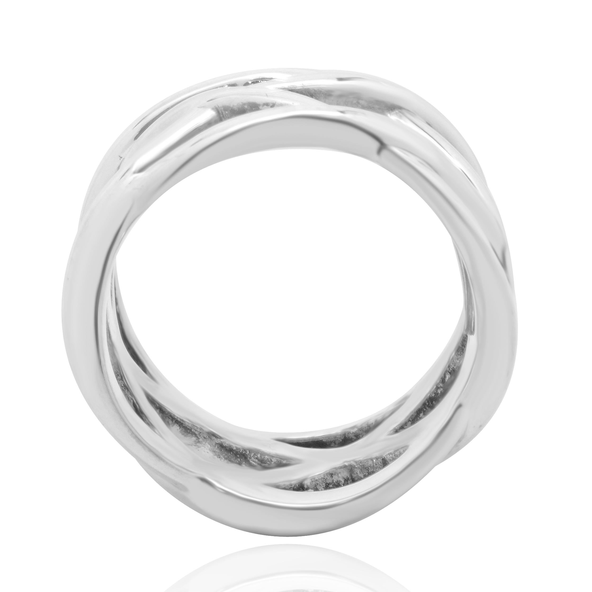Women's Tiffany & Co. Sterling Silver Celtic Knot Ring For Sale