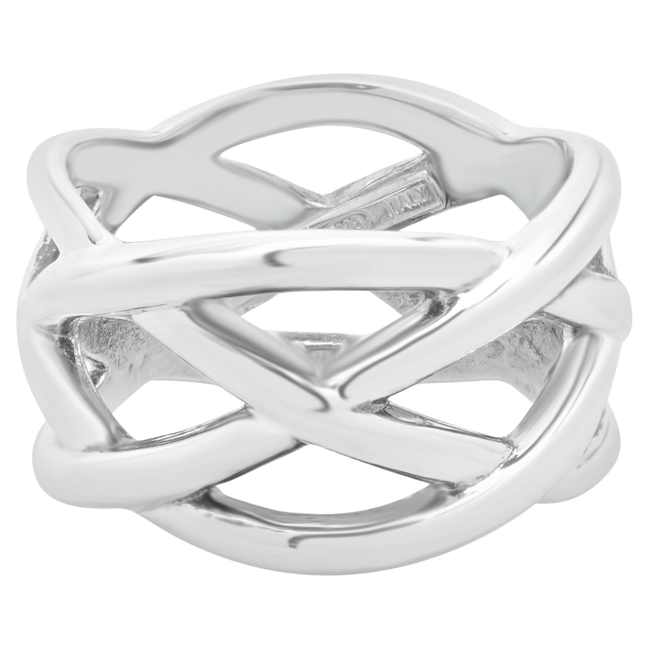 Tiffany & Co. Sterling Silver Celtic Knot Ring