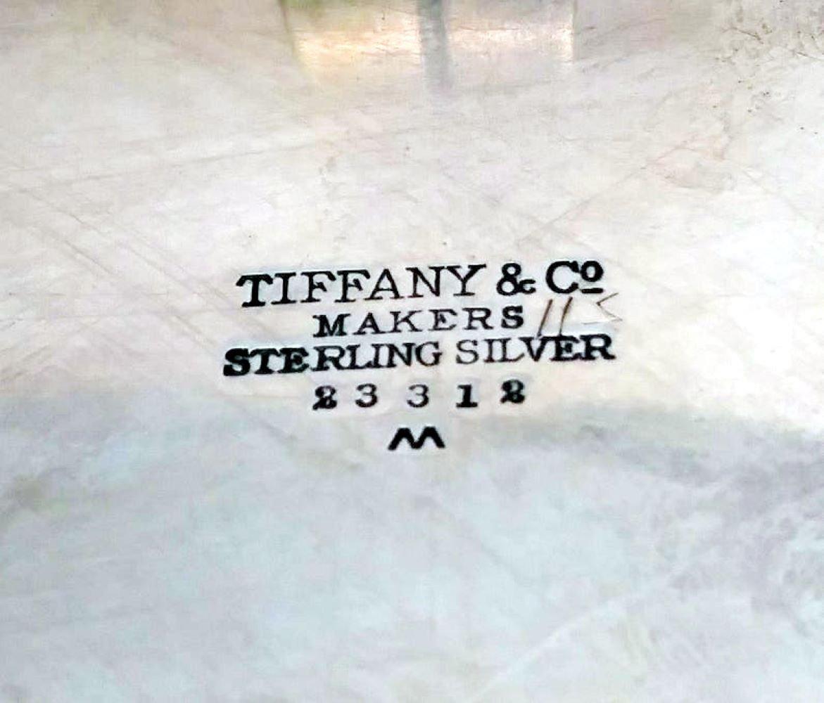Tiffany & Co. Schale/Kandelaber aus Sterlingsilber, Mid-Century Modern (Mitte des 20. Jahrhunderts) im Angebot