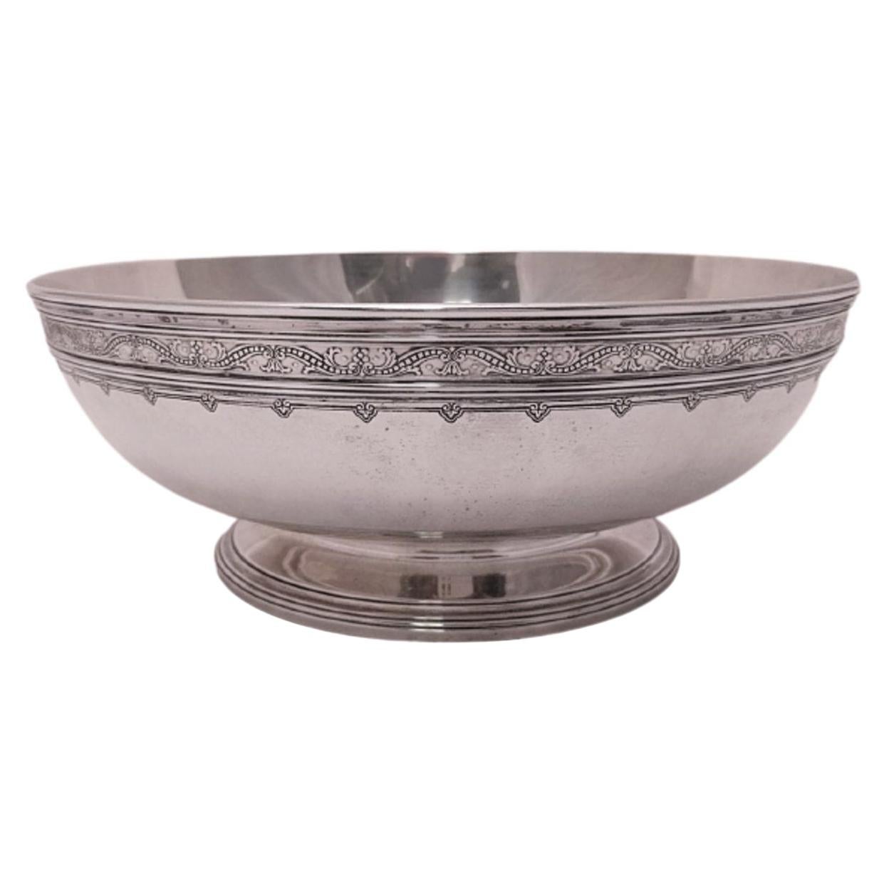 Tiffany & Co. Sterling Silver Centerpiece Bowl from 1914 in Art Deco Style