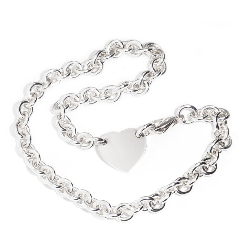 Tiffany and Co. Sterling Silver Chain Link Necklace and Hallmarked