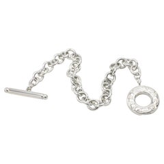 Tiffany & Co. Sterling Silver Chain Link Toggle Bracelet