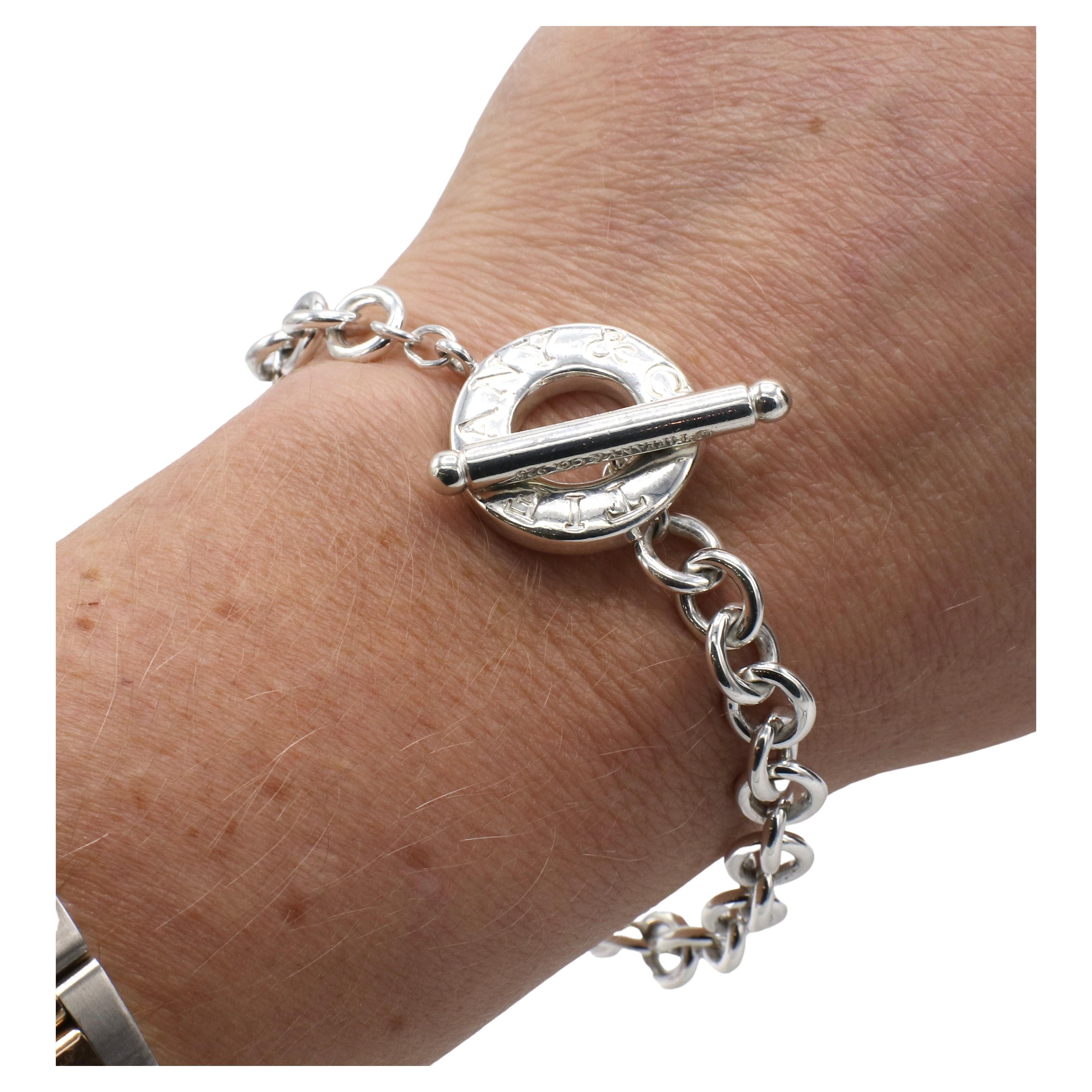 tiffany silver chain link bracelet
