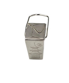 Tiffany & Co. Sterling Silver Chinese Take Out Pill Box #25510