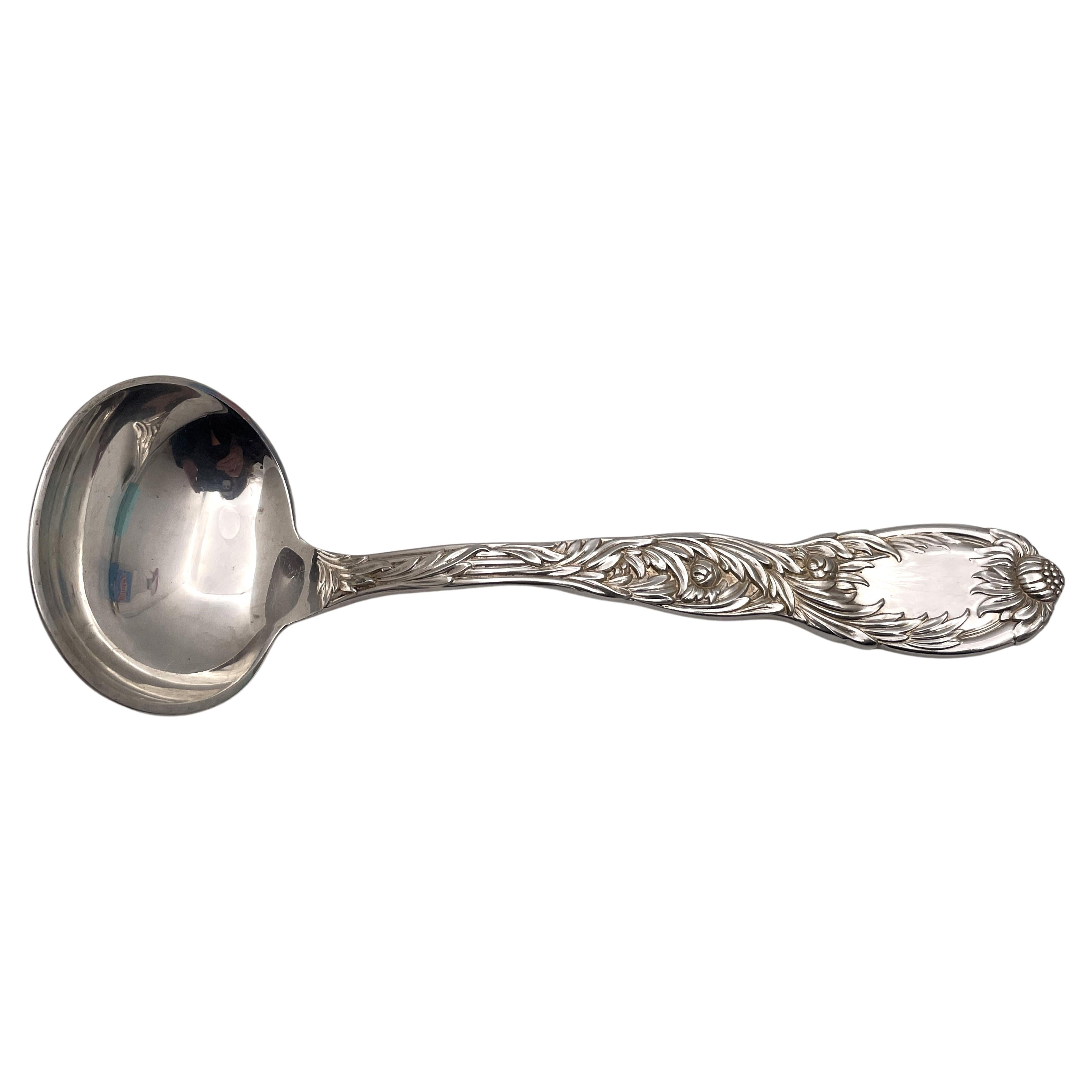 Tiffany & Co. Sterling Silver Chrysanthemum Gravy Ladle For Sale