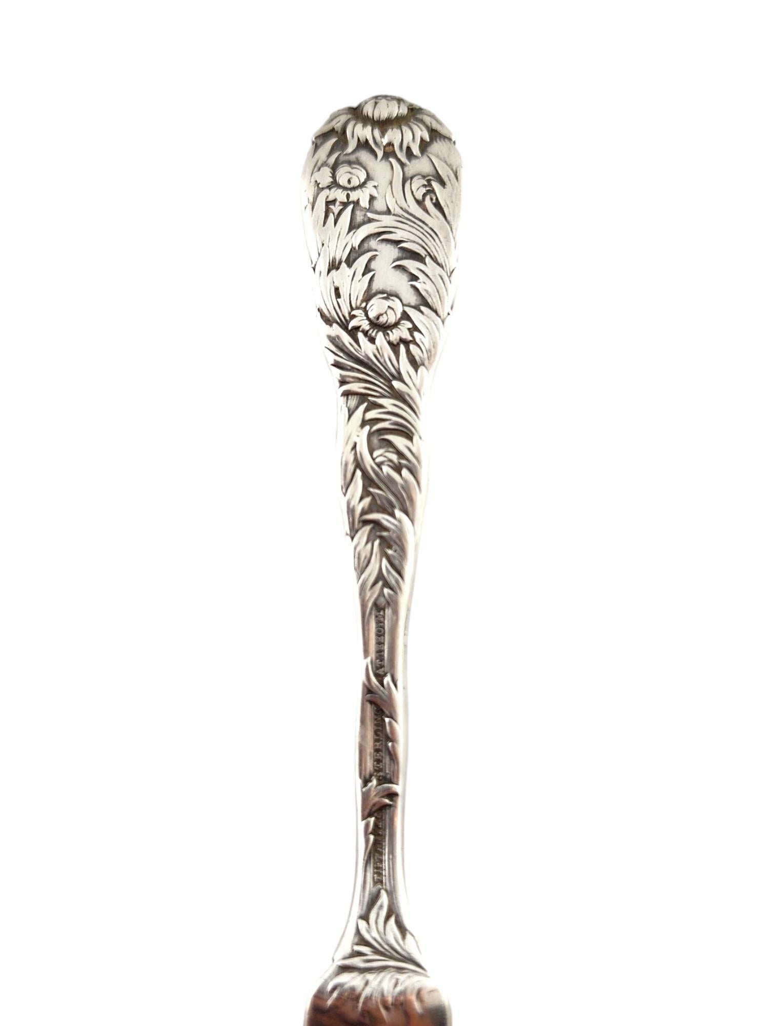 Tiffany & Co Sterling Silver Chrysanthemum Master Butter Knife #18346 For Sale 3