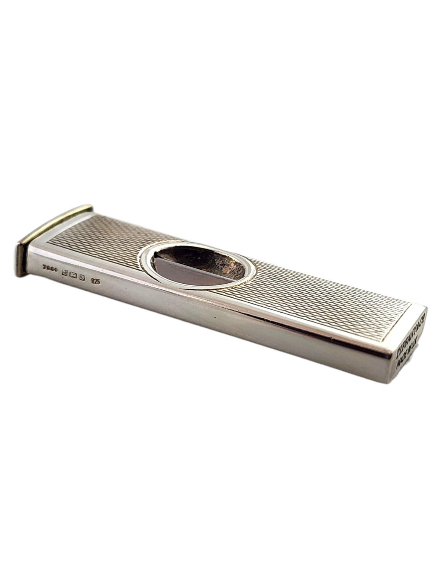 Tiffany & Co Sterling Silver Cigar Clipper Cutter #18321 In Good Condition In Washington Depot, CT