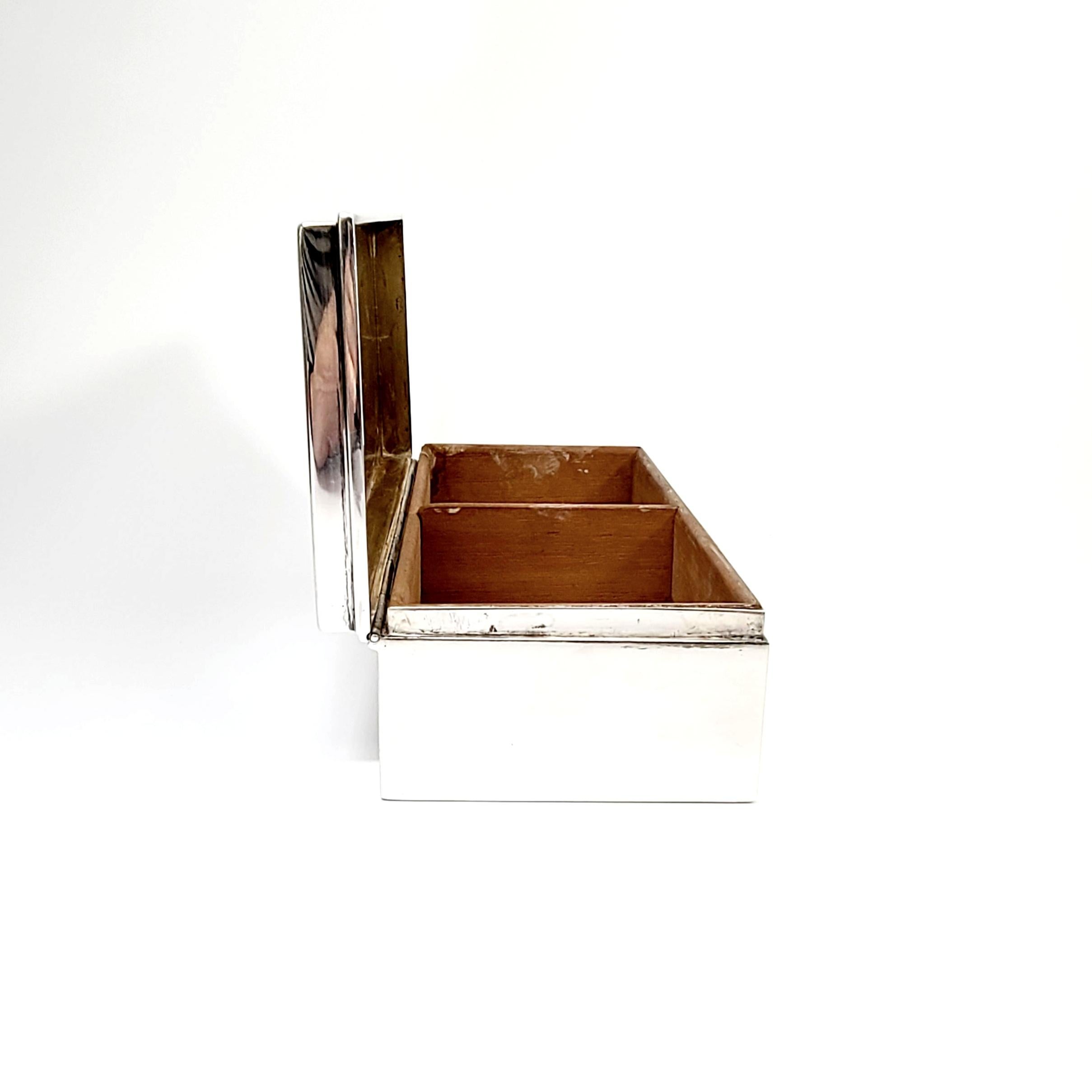 Sterlingsilber-Zigaretten-Schreibtischschachtel von Tiffany & Co 23093 (Europäisch)