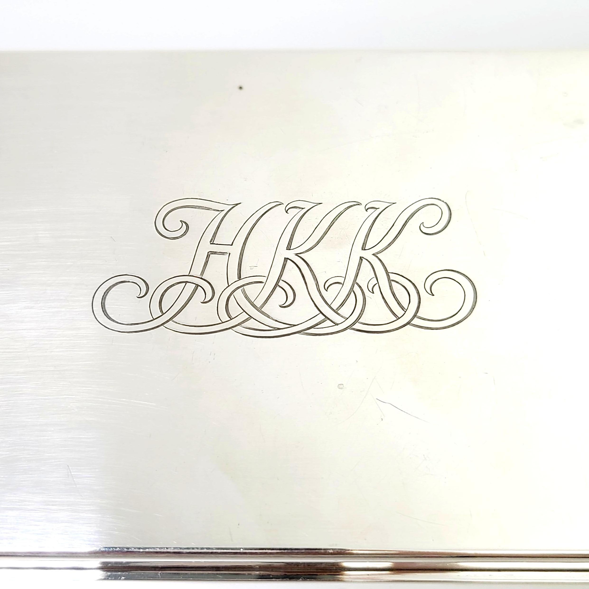 20th Century Tiffany & Co Sterling Silver Cigarette Desk Box 23093