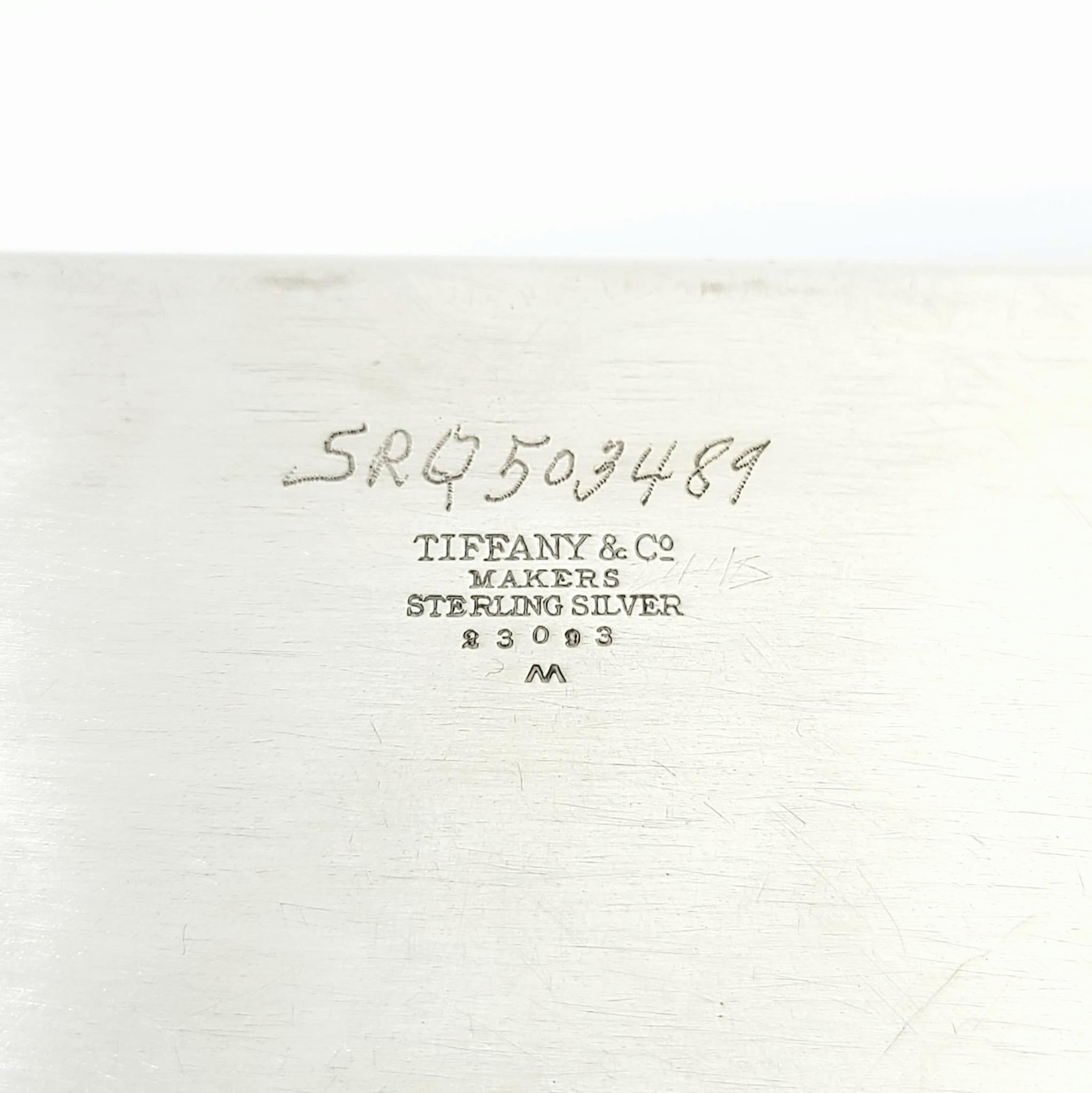 Tiffany & Co Sterling Silver Cigarette Desk Box 23093 1
