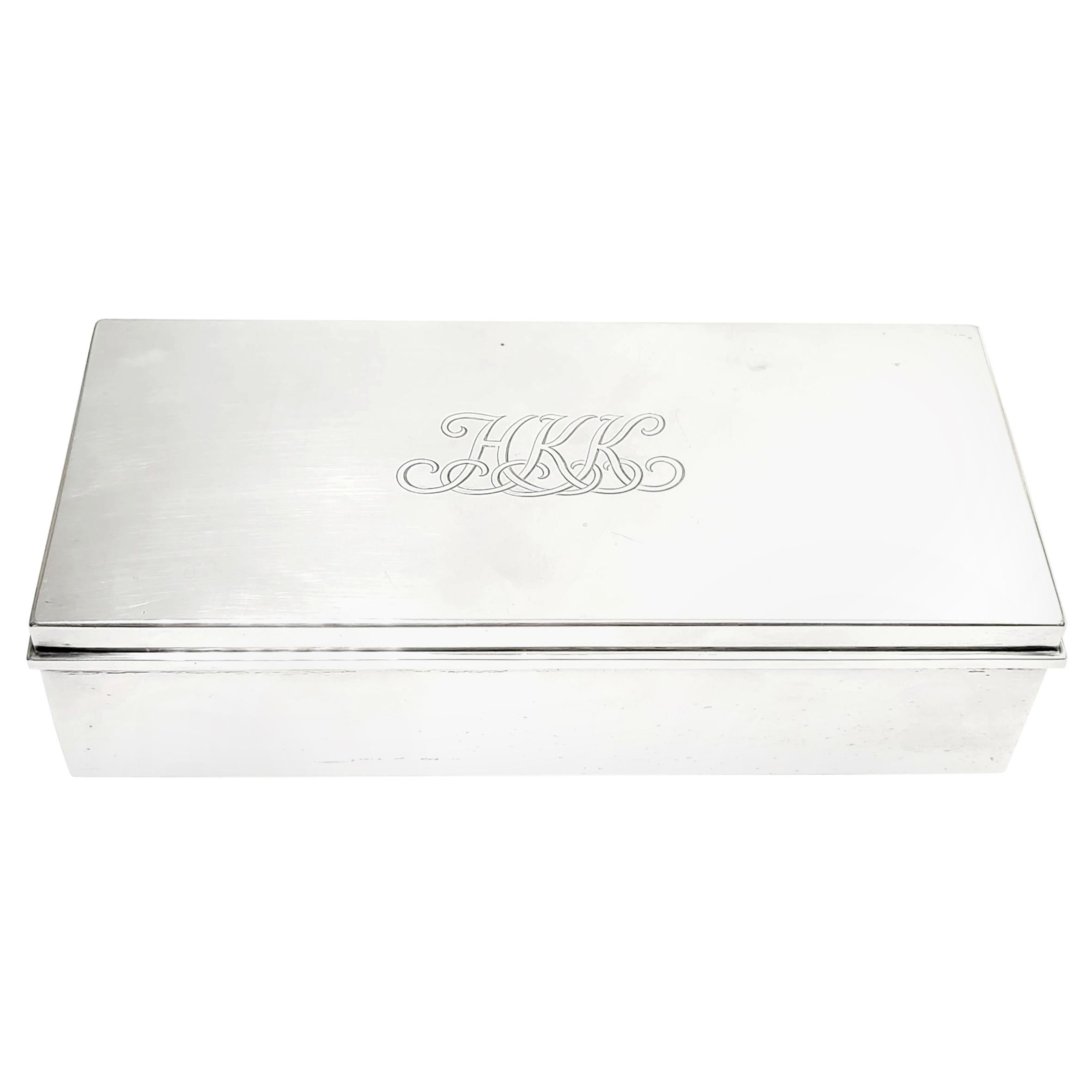 Sterlingsilber-Zigaretten-Schreibtischschachtel von Tiffany & Co 23093
