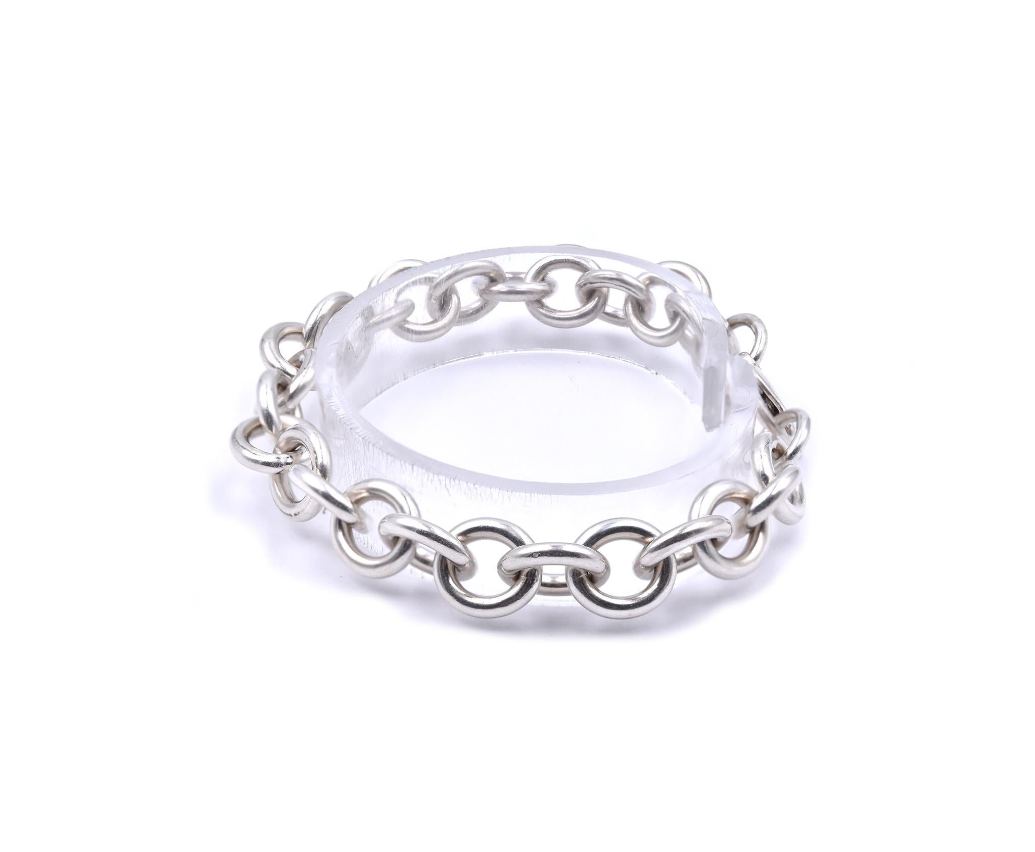tiffany circle link bracelet