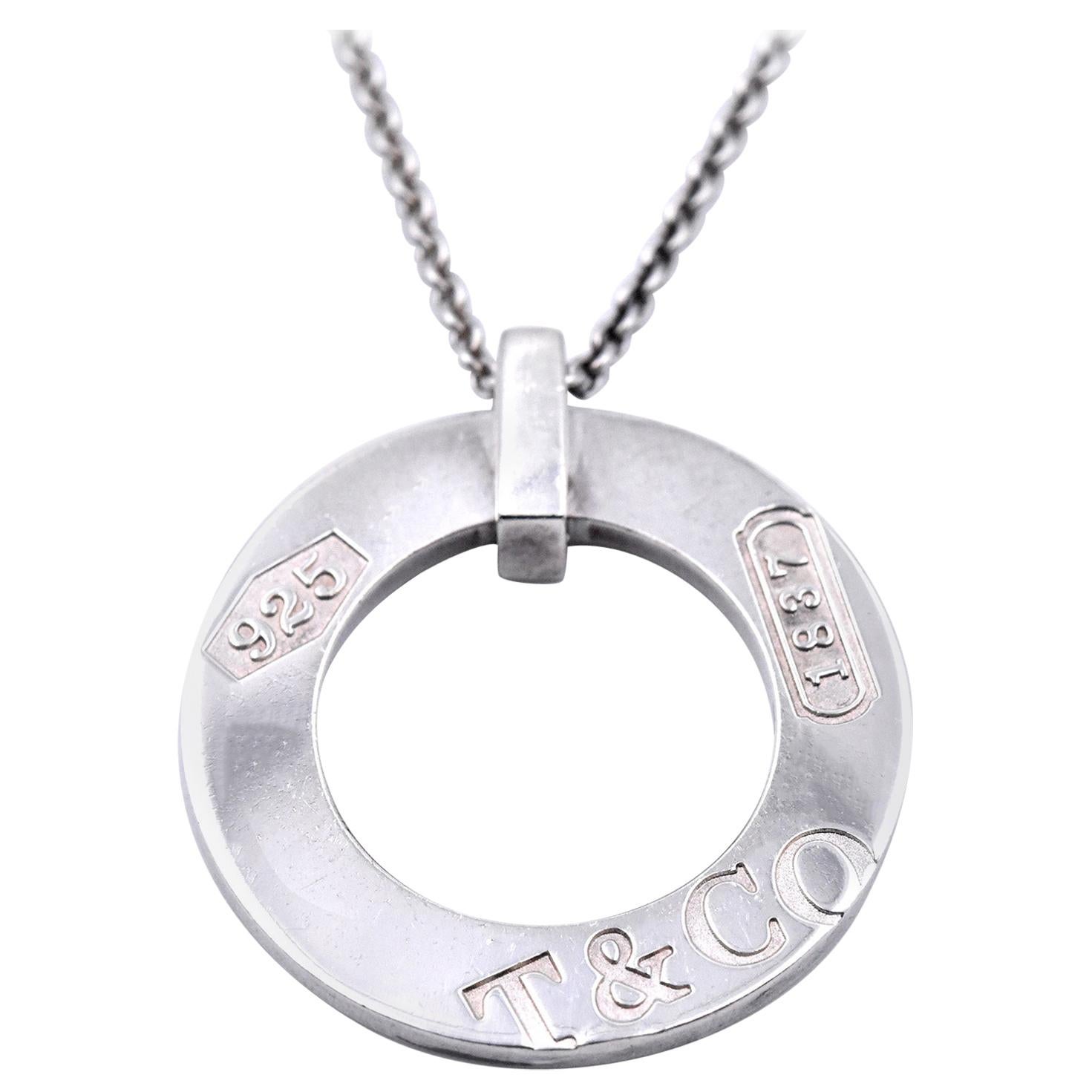 Tiffany & Co. Sterling Silver Circle Necklace