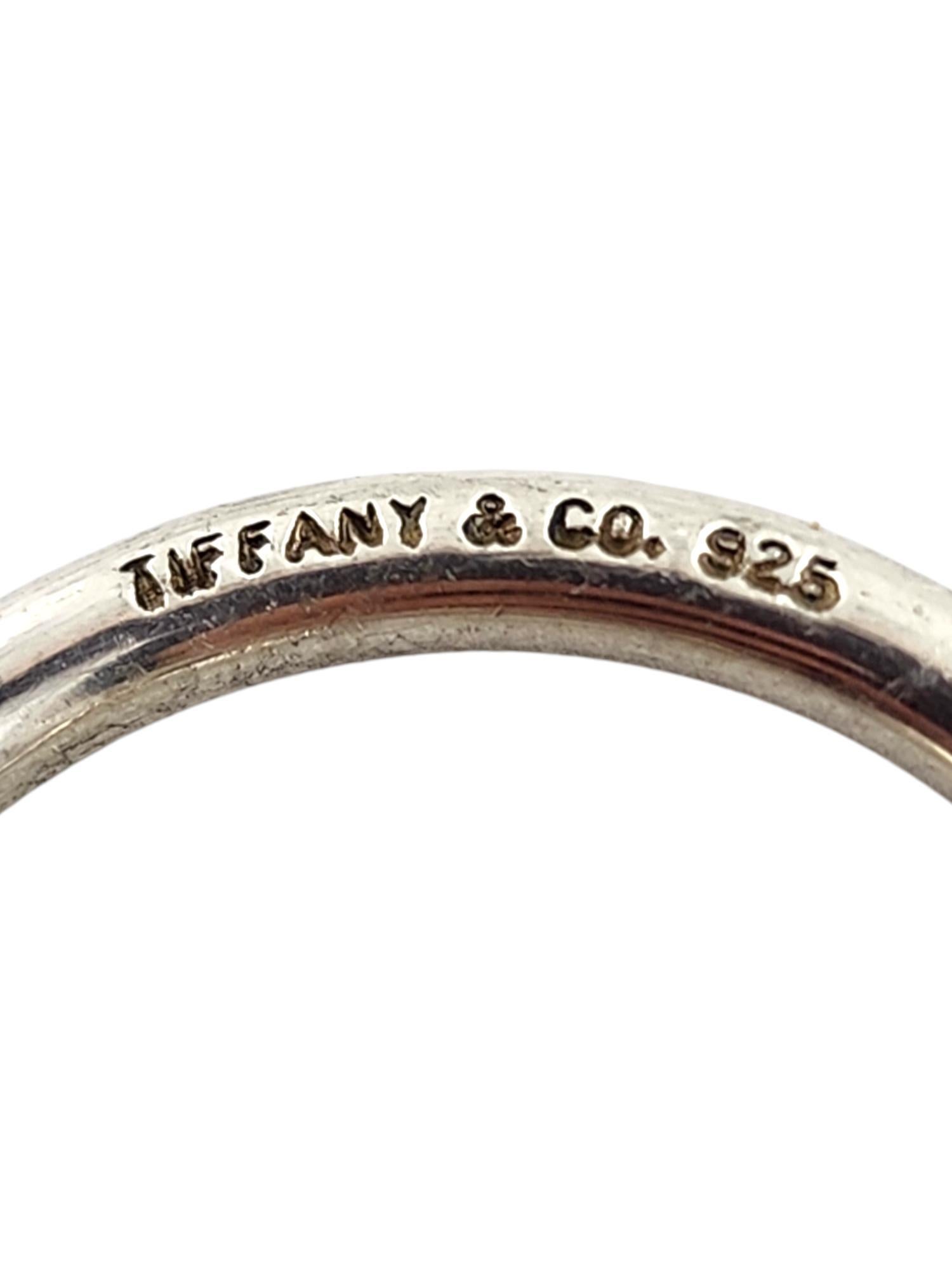 Tiffany & Co Sterling Silver Circle Tag Key Ring #18948 3