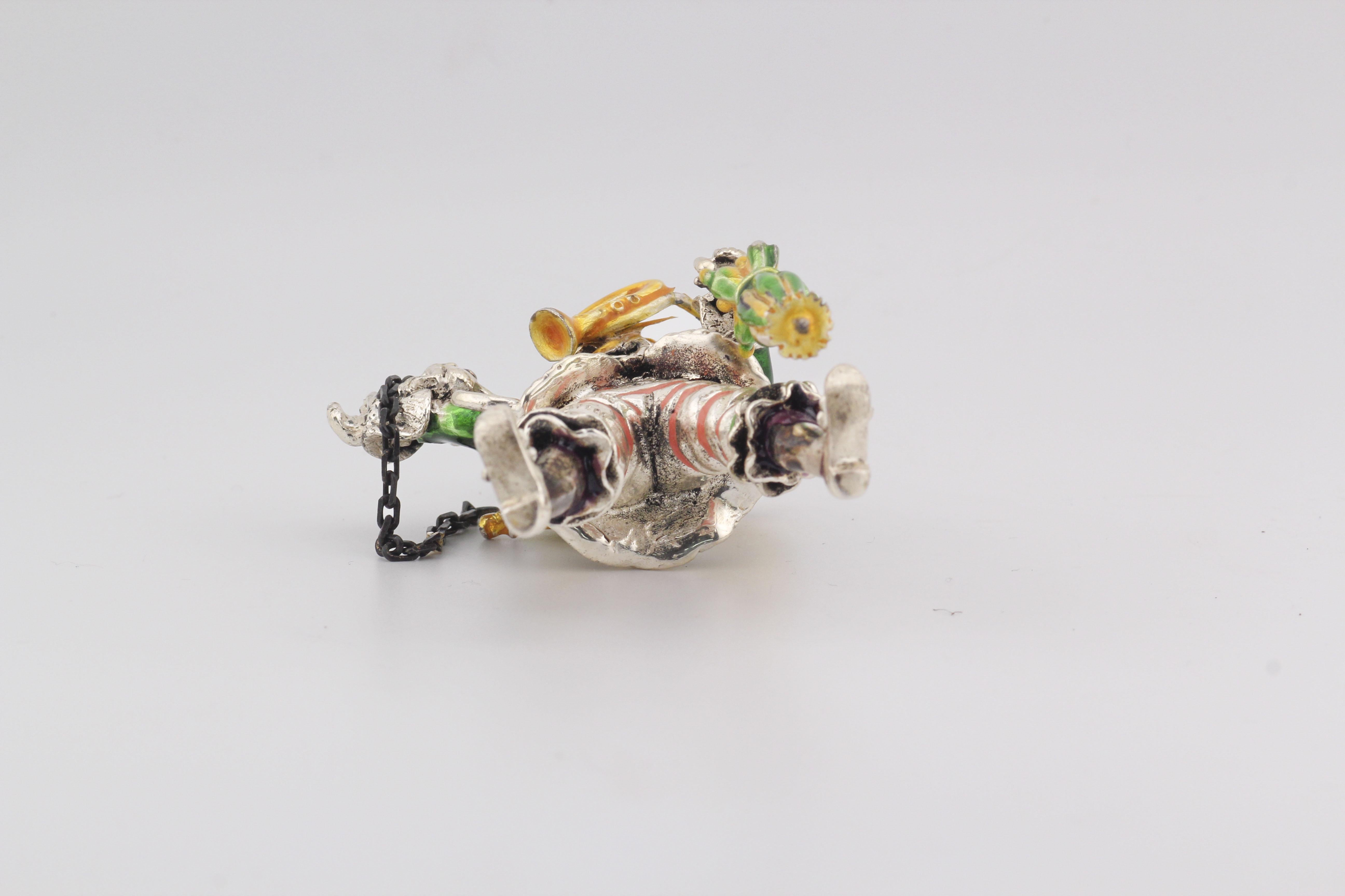 Tiffany & Co. Sterling Silver Circus Pirate Clown with Monkey For Sale 2