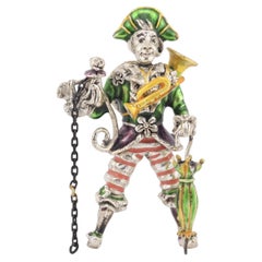 Tiffany & Co. Sterling Silver Circus Pirate Clown with Monkey