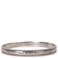 TIFFANY & CO sterling silver CLOSE TO MY HEART Bangle Bracelet