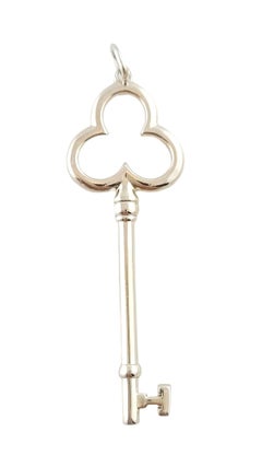 Tiffany & Co. Sterling Silver Clover Key Pendant #18132