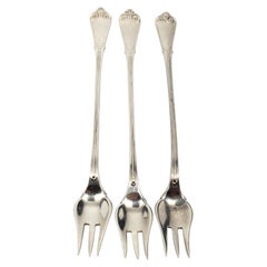 Tiffany & Co. Set di 3 forchette da cocktail in argento Sterling #24493
