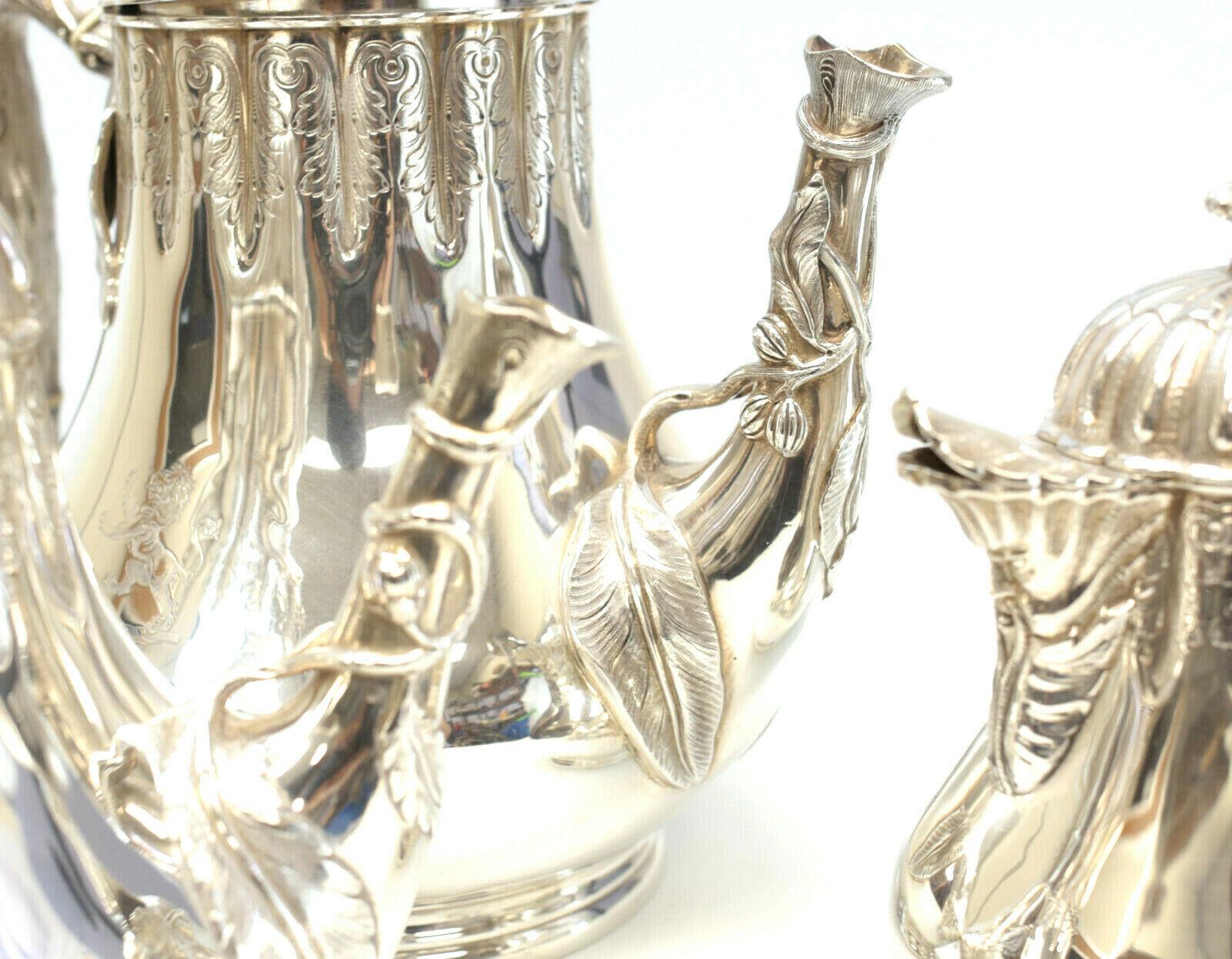 Mid-19th Century Tiffany & Co. Sterling Silver Coffee and Tea Service For Sale