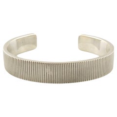 Tiffany & Co Sterling Silver Coin Edge Cuff Bracelet, 2003