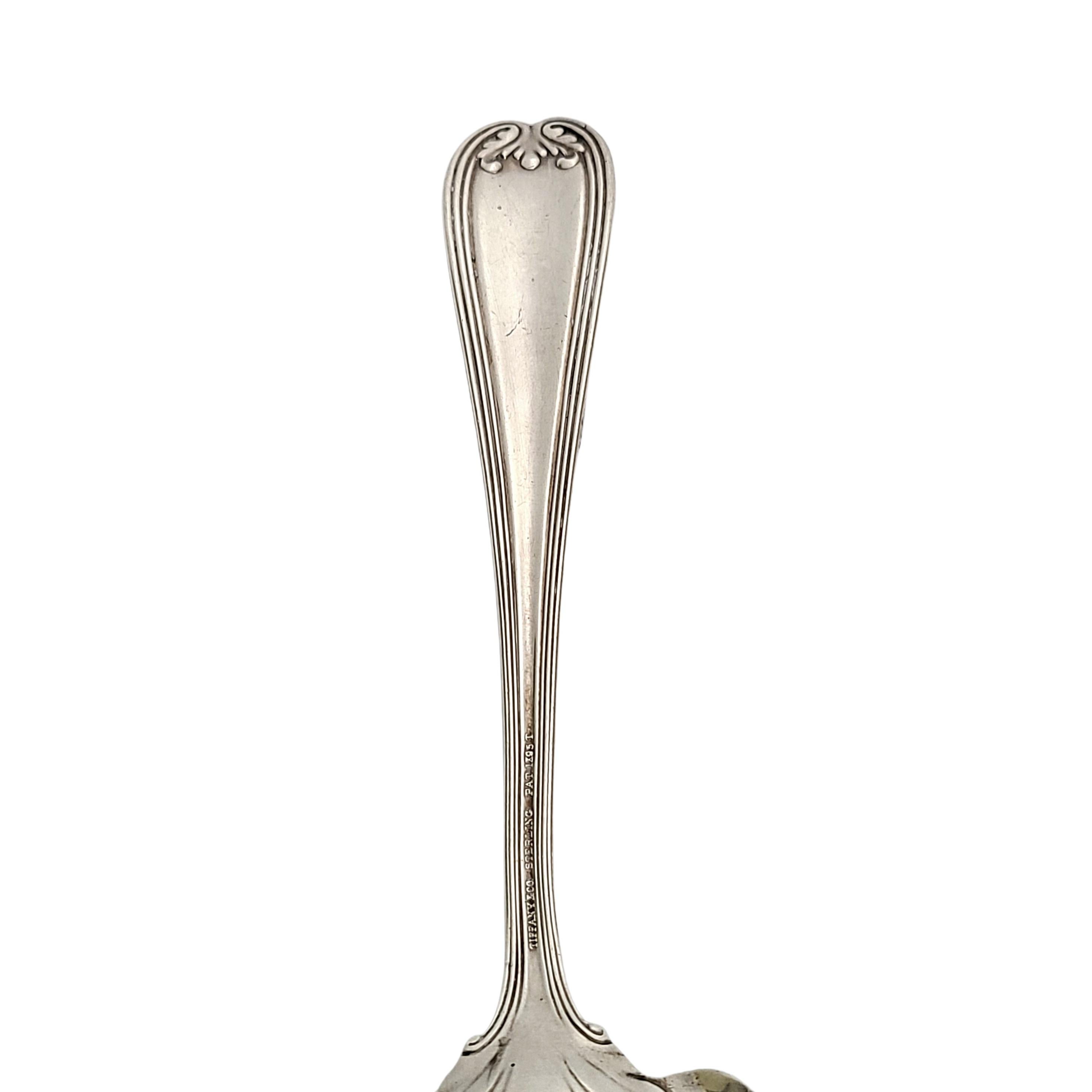 Tiffany & Co Sterling Silver Colonial Serrated Pie Server with Monogram In Good Condition In Washington Depot, CT