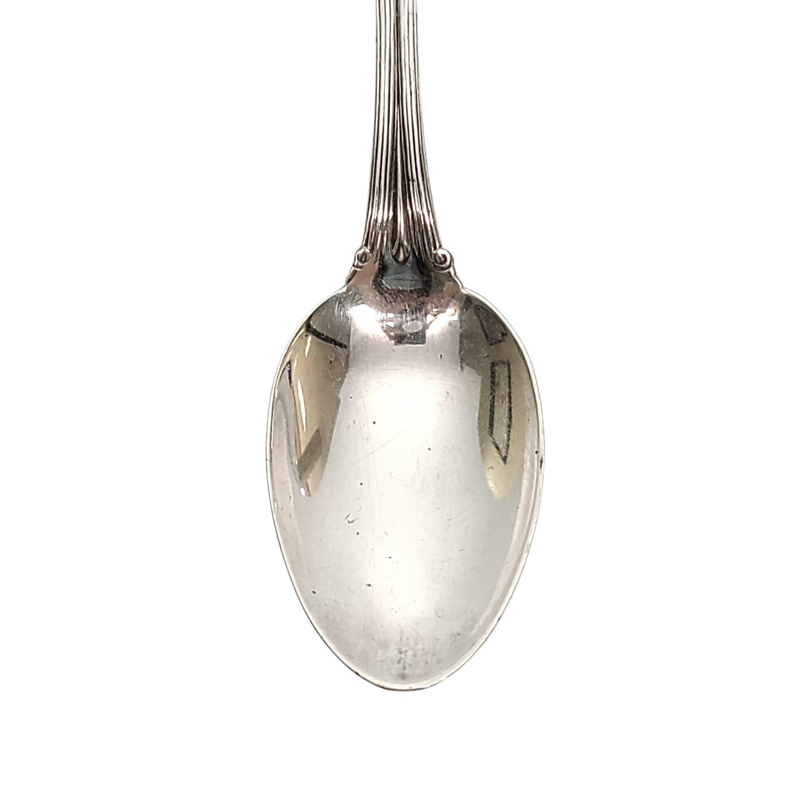 Tiffany & Co Sterling Silver Colonial Tea Spoon with Monogram with Pouch In Good Condition In Washington Depot, CT