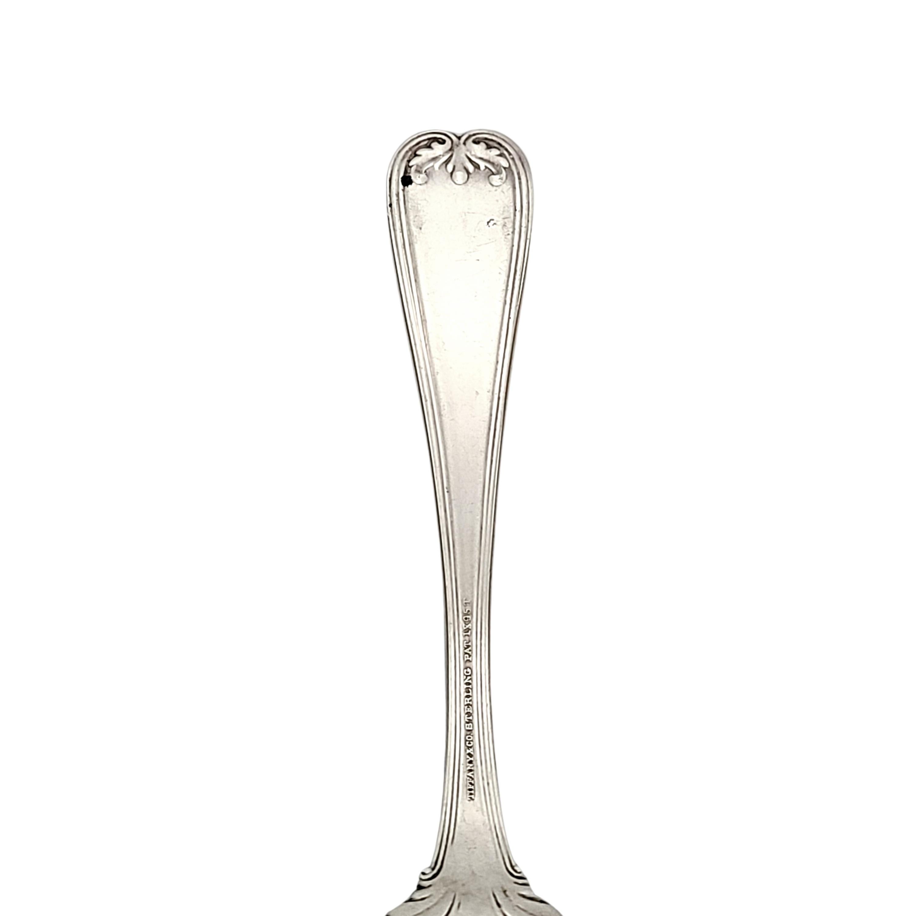 Women's or Men's Tiffany & Co Sterling Silver Colonial Tea Spoon with Monogram with Pouch