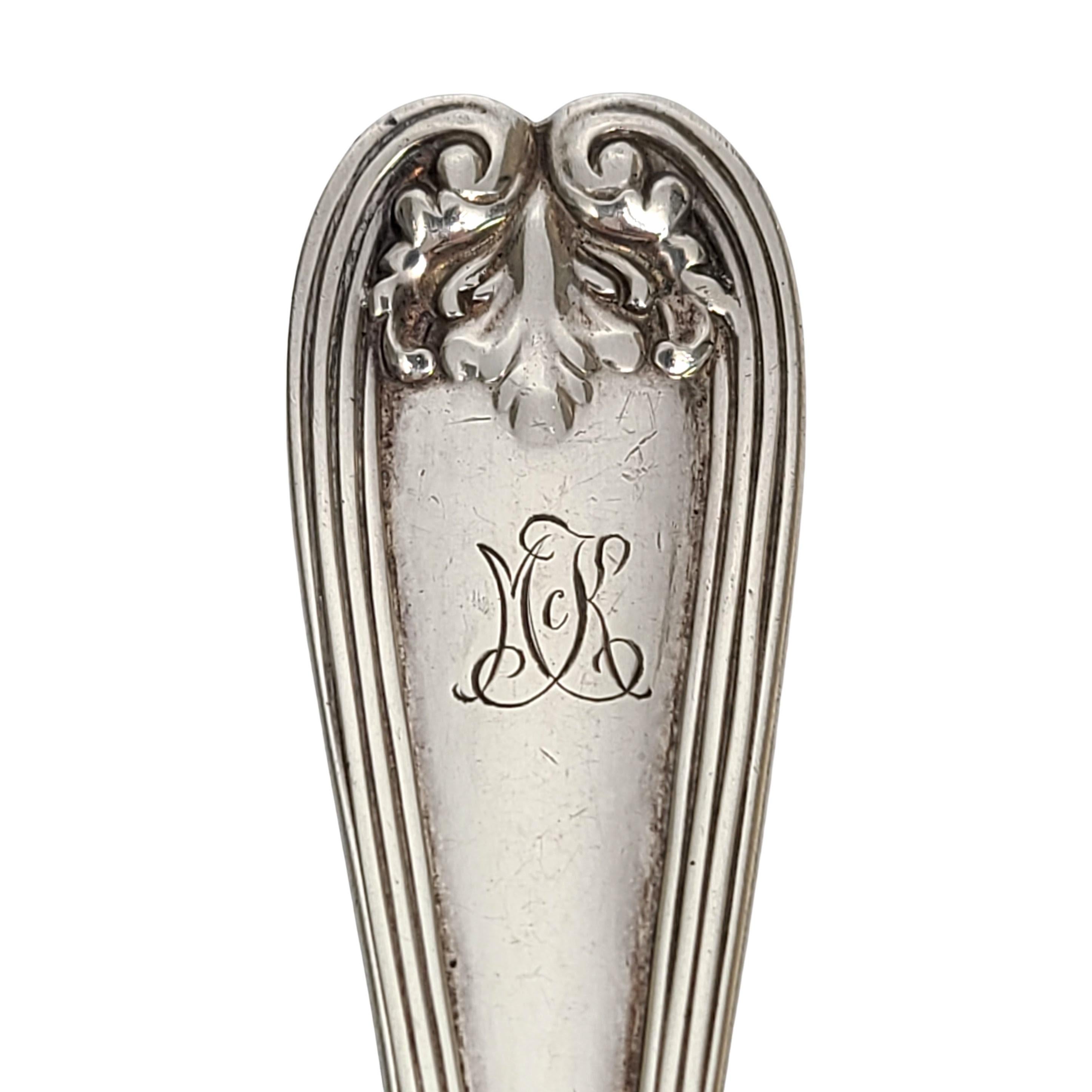 Tiffany & Co Sterling Silver Colonial Tea Spoon with Monogram with Pouch 2