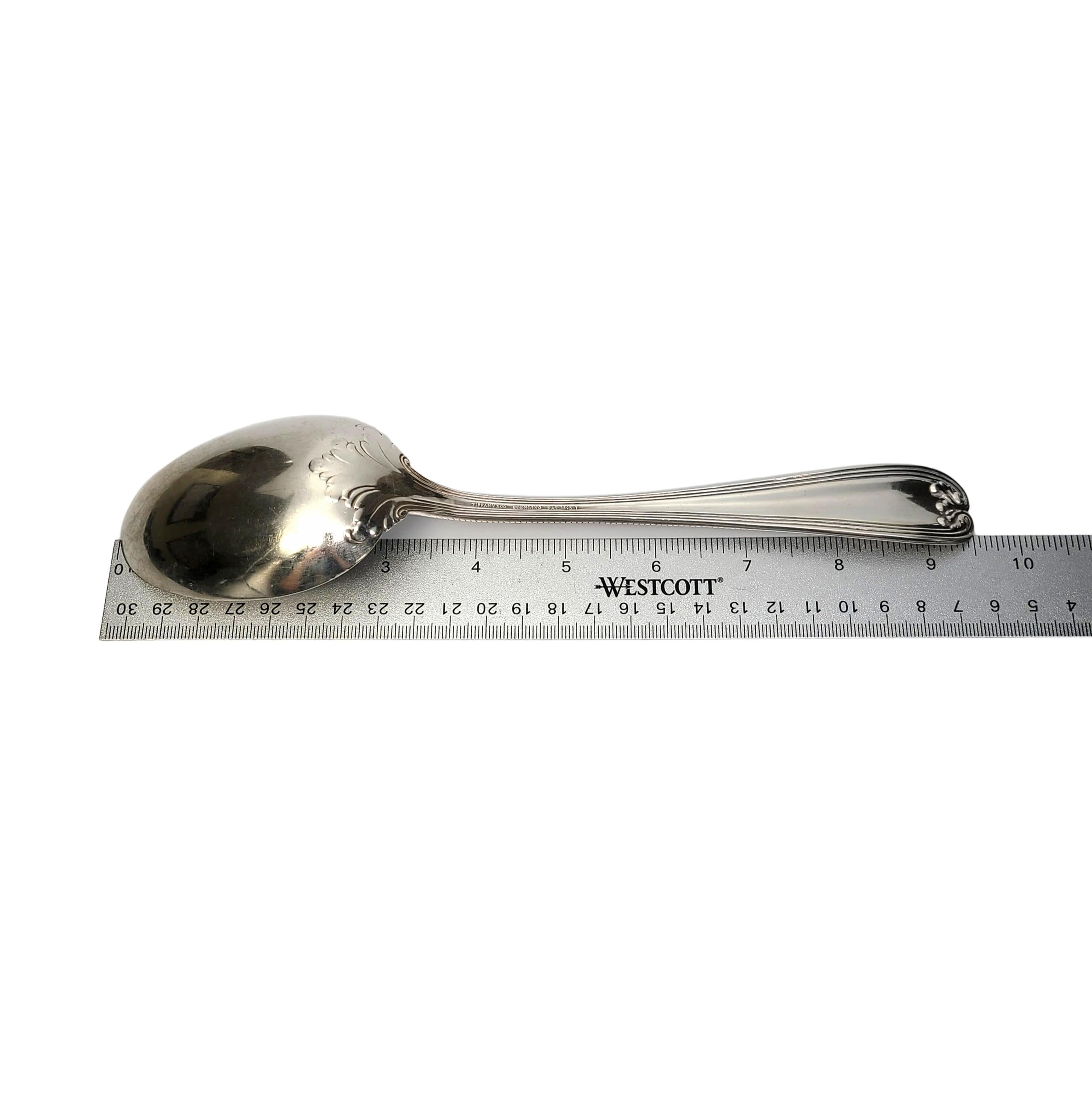 Tiffany & Co. Sterling Silver Colonial Vegetable Serving Spoon with Monogram 3