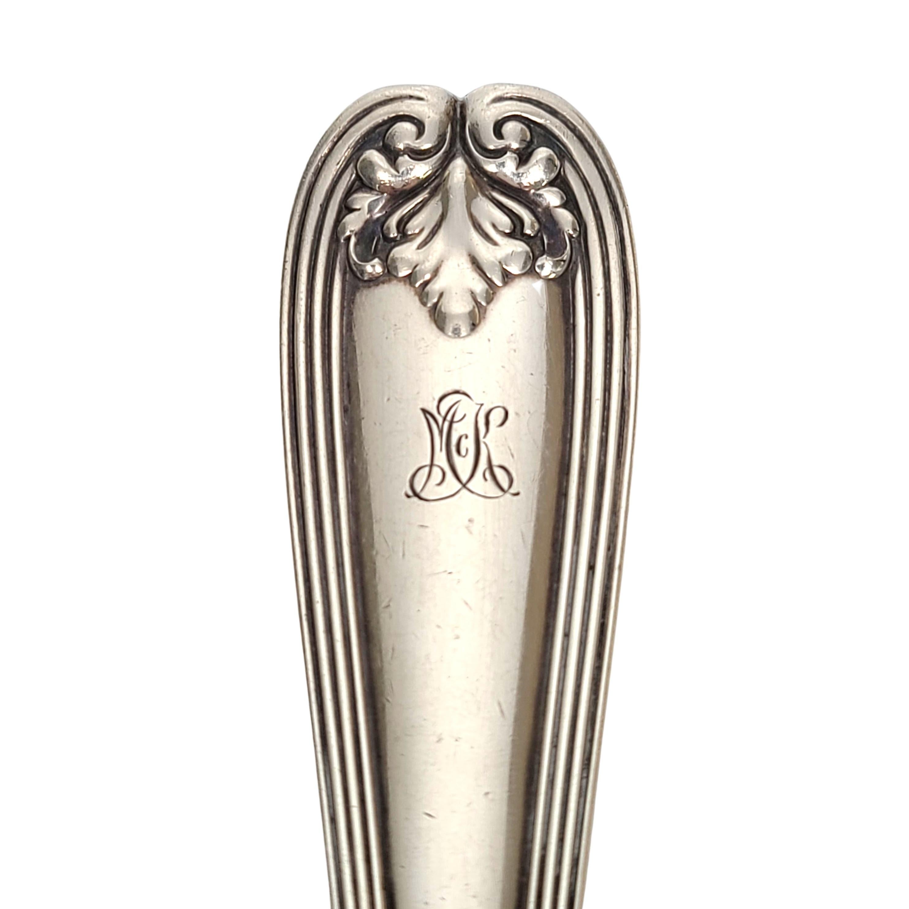 Tiffany & Co. Sterling Silver Colonial Vegetable Serving Spoon with Monogram 1