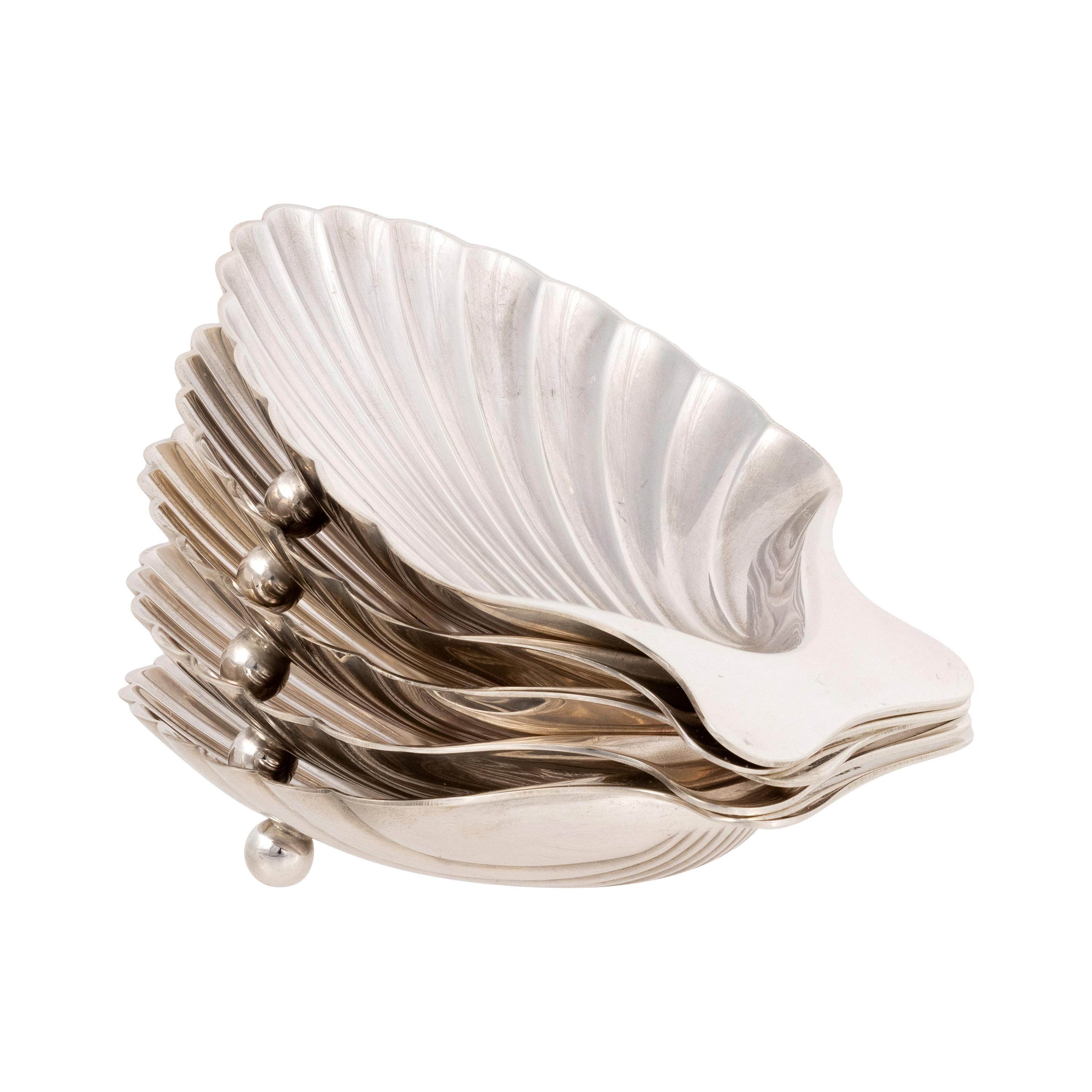 Tiffany & Co. Sterling Silver Coquille Dishes