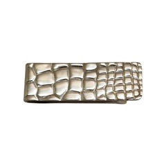 Tiffany & Co Sterling Silver Crocodile Alligator Money Clip
