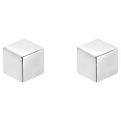 Tiffany & Co. Sterling Silver Cube Stud Earrings