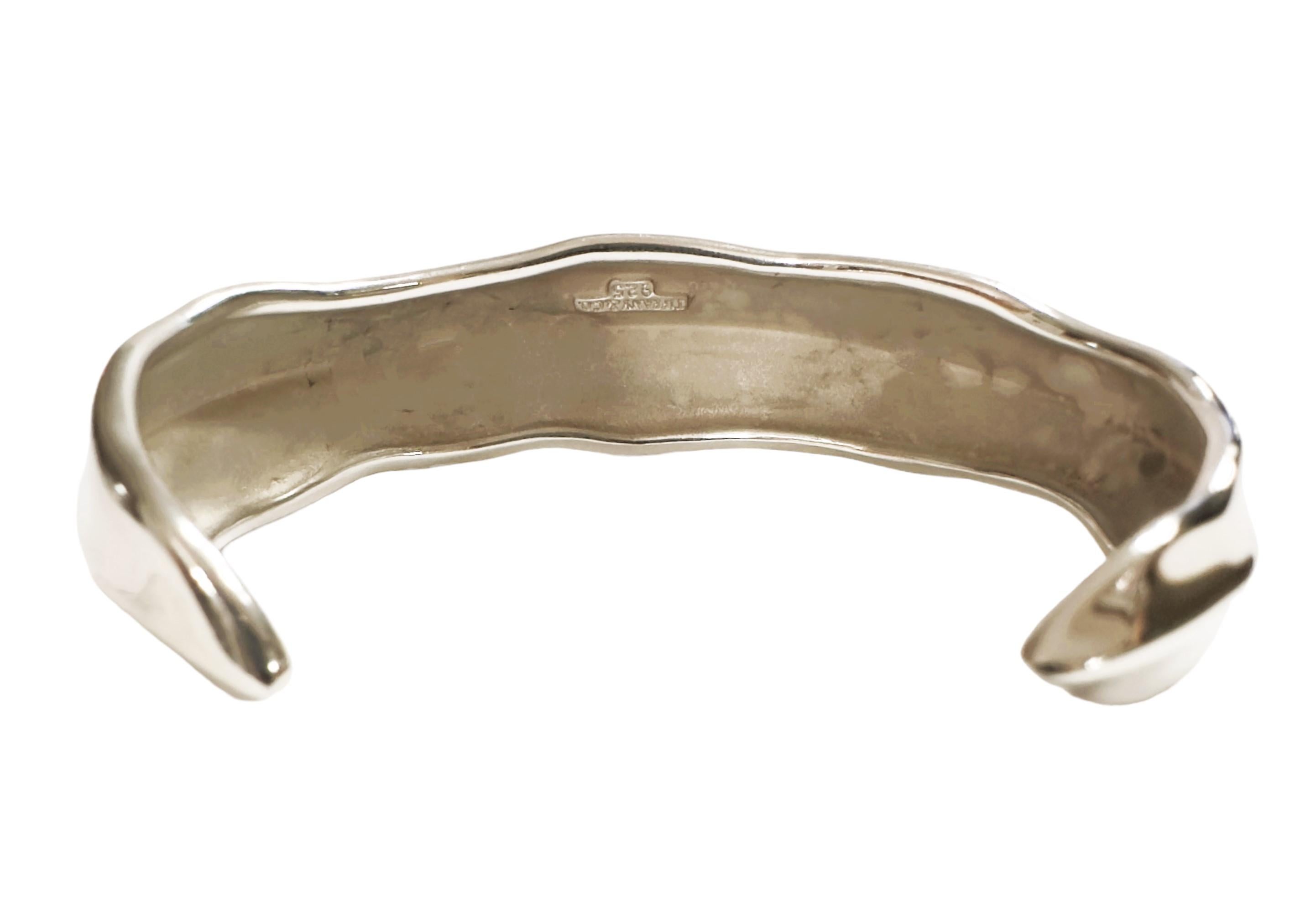 Manschettenarmband aus Sterlingsilber von Tiffany & Co im Zustand „Hervorragend“ in Eagan, MN